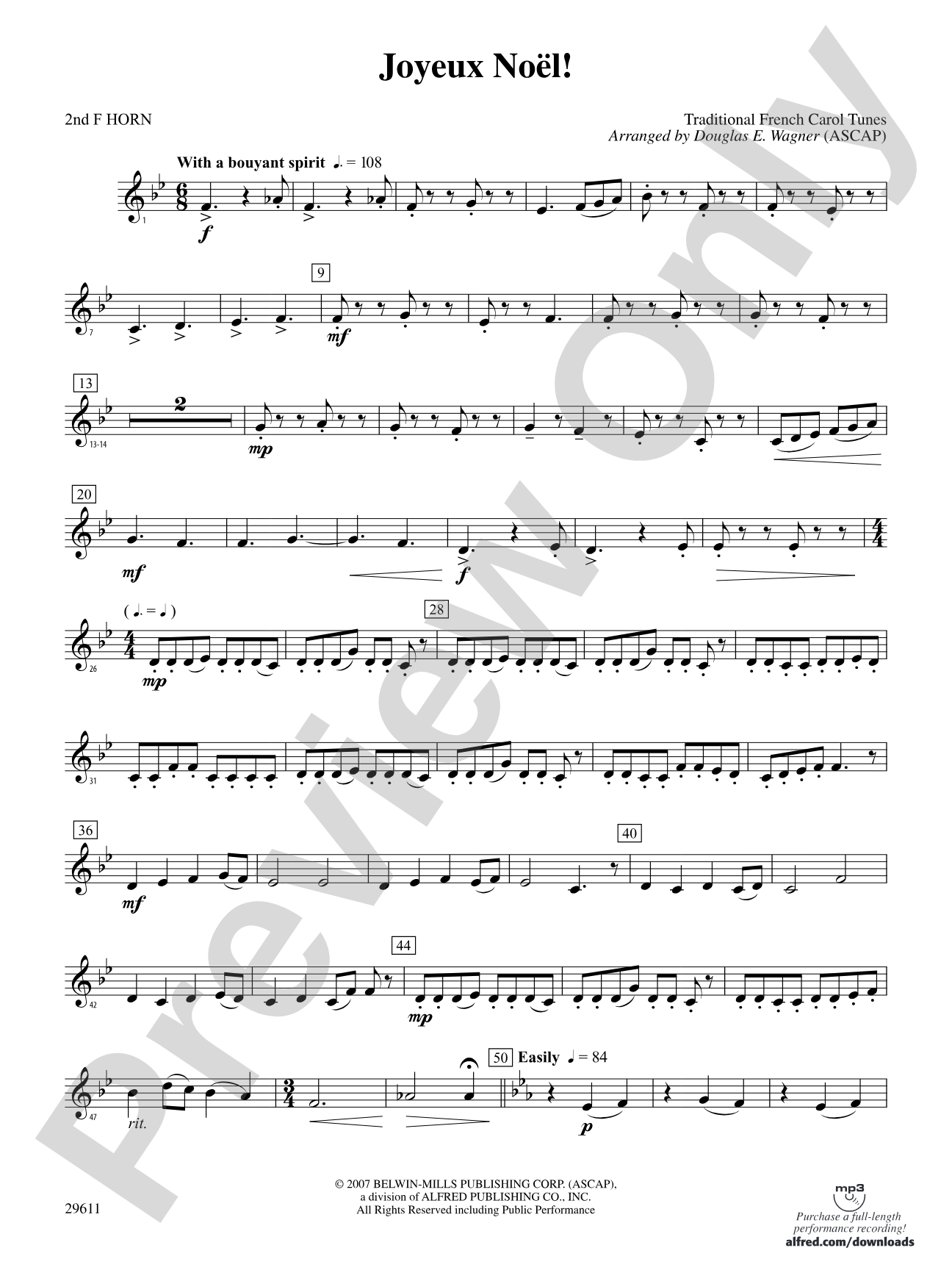 Joyeux Noël!: 2nd F Horn