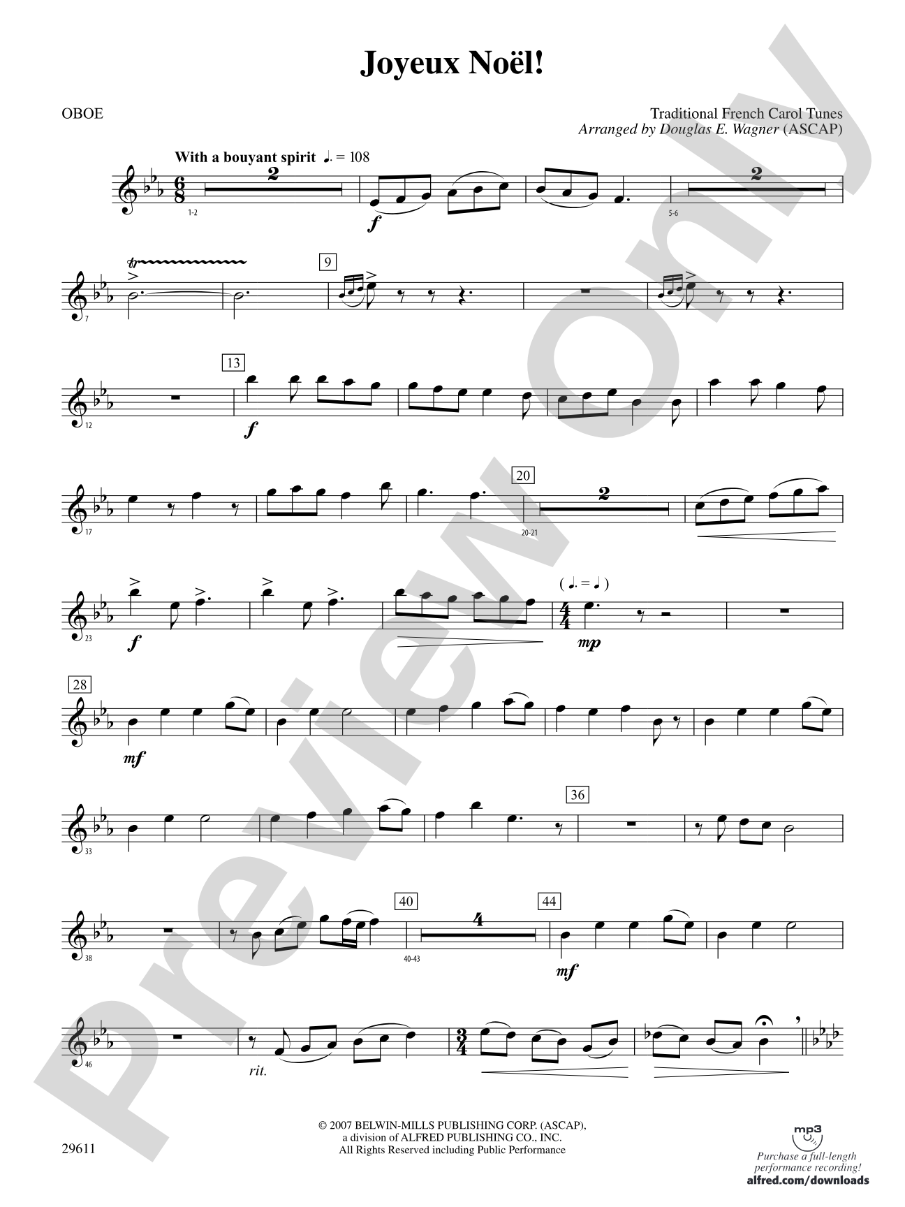 Joyeux Noël!: Oboe