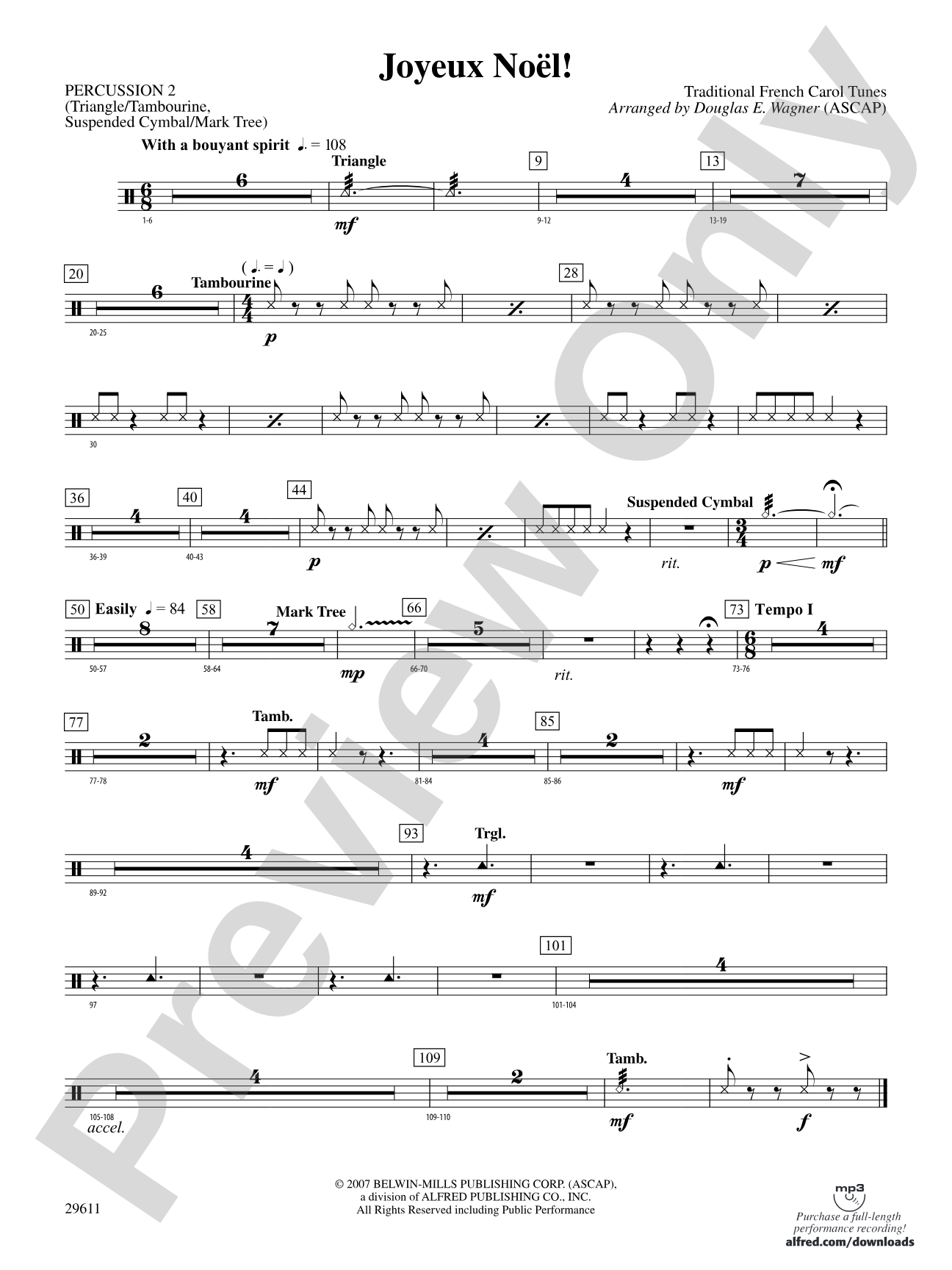 Joyeux Noël!: 2nd Percussion
