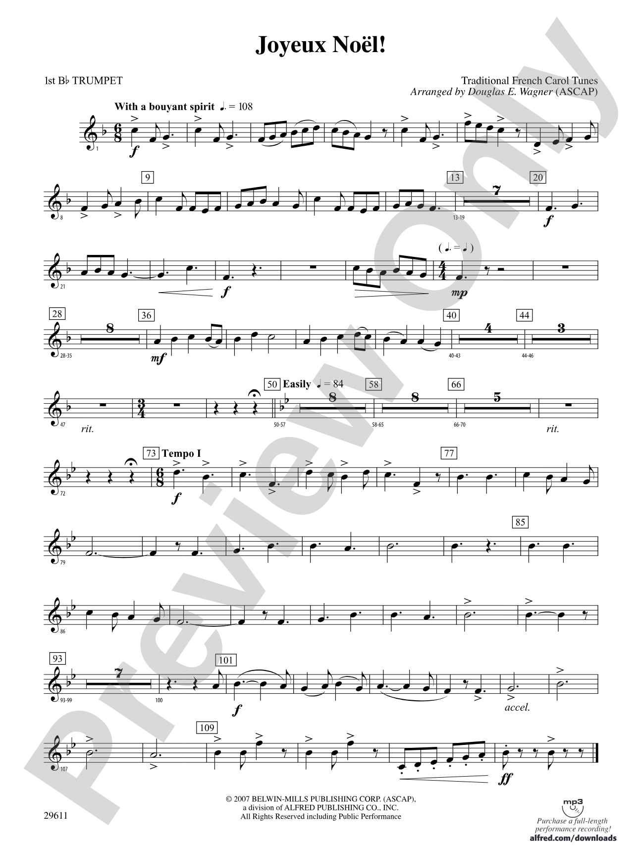 Joyeux Noël!: 1st B-flat Trumpet