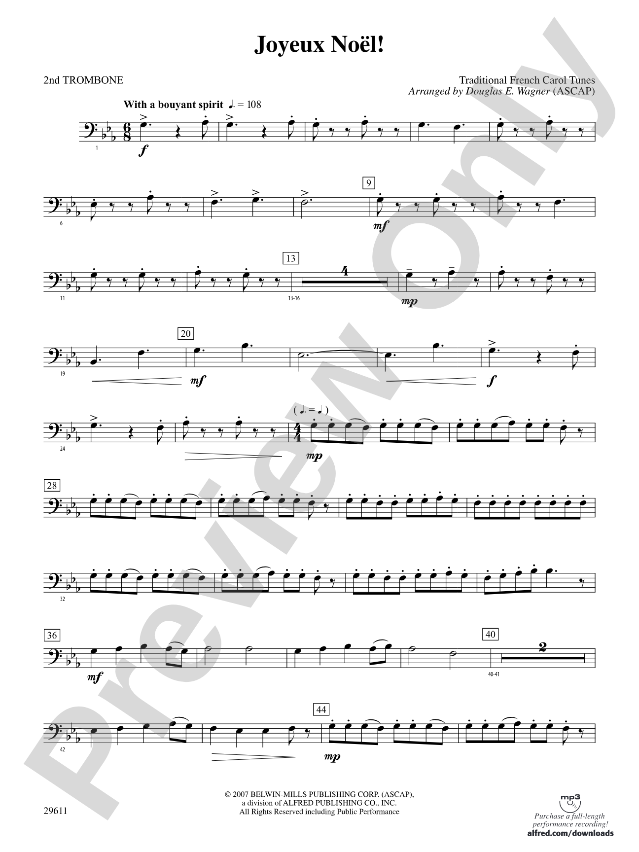 Joyeux Noël!: 2nd Trombone