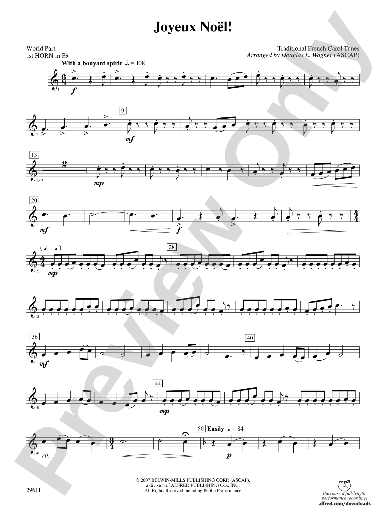 Joyeux Noël!: (wp) 1st Horn in E-flat