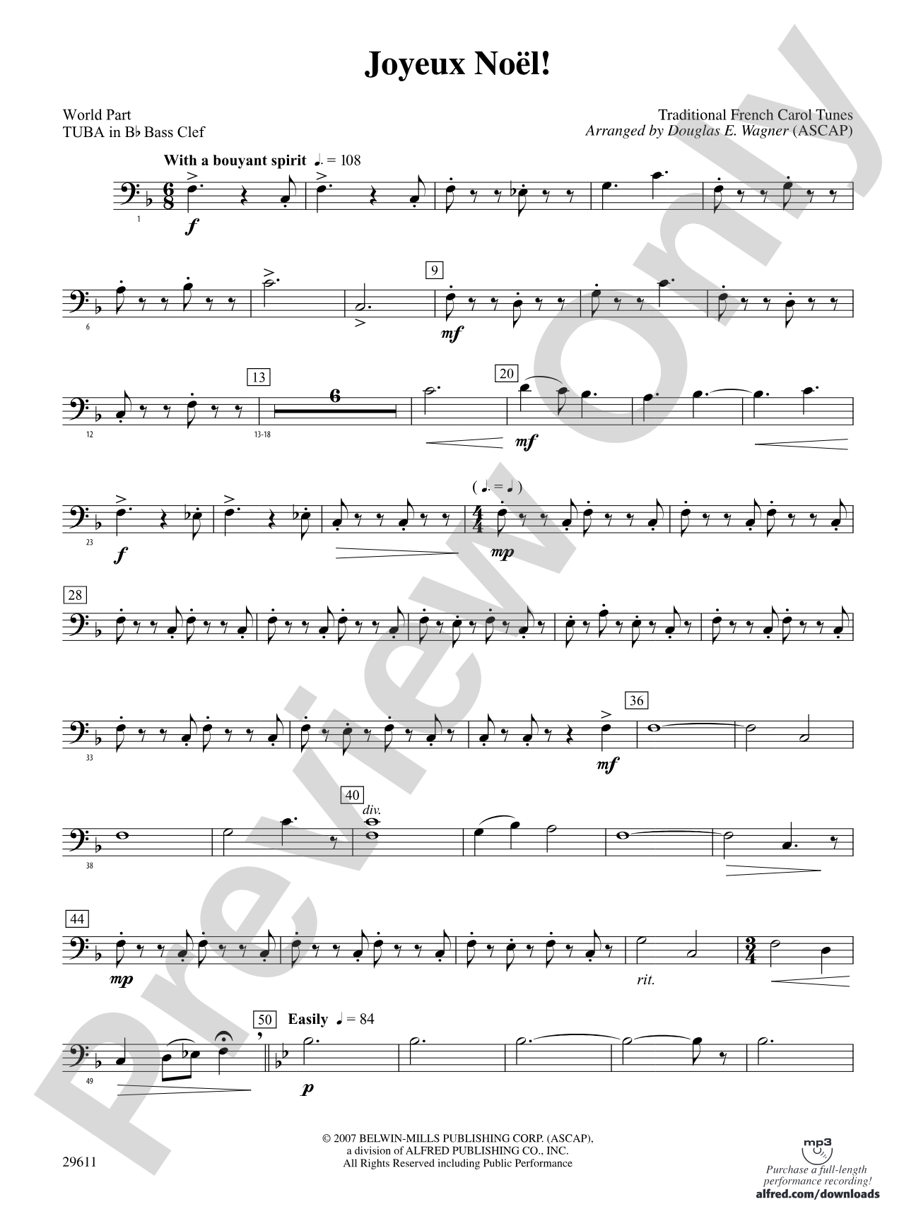 Joyeux Noël!: (wp) B-flat Tuba B.C.