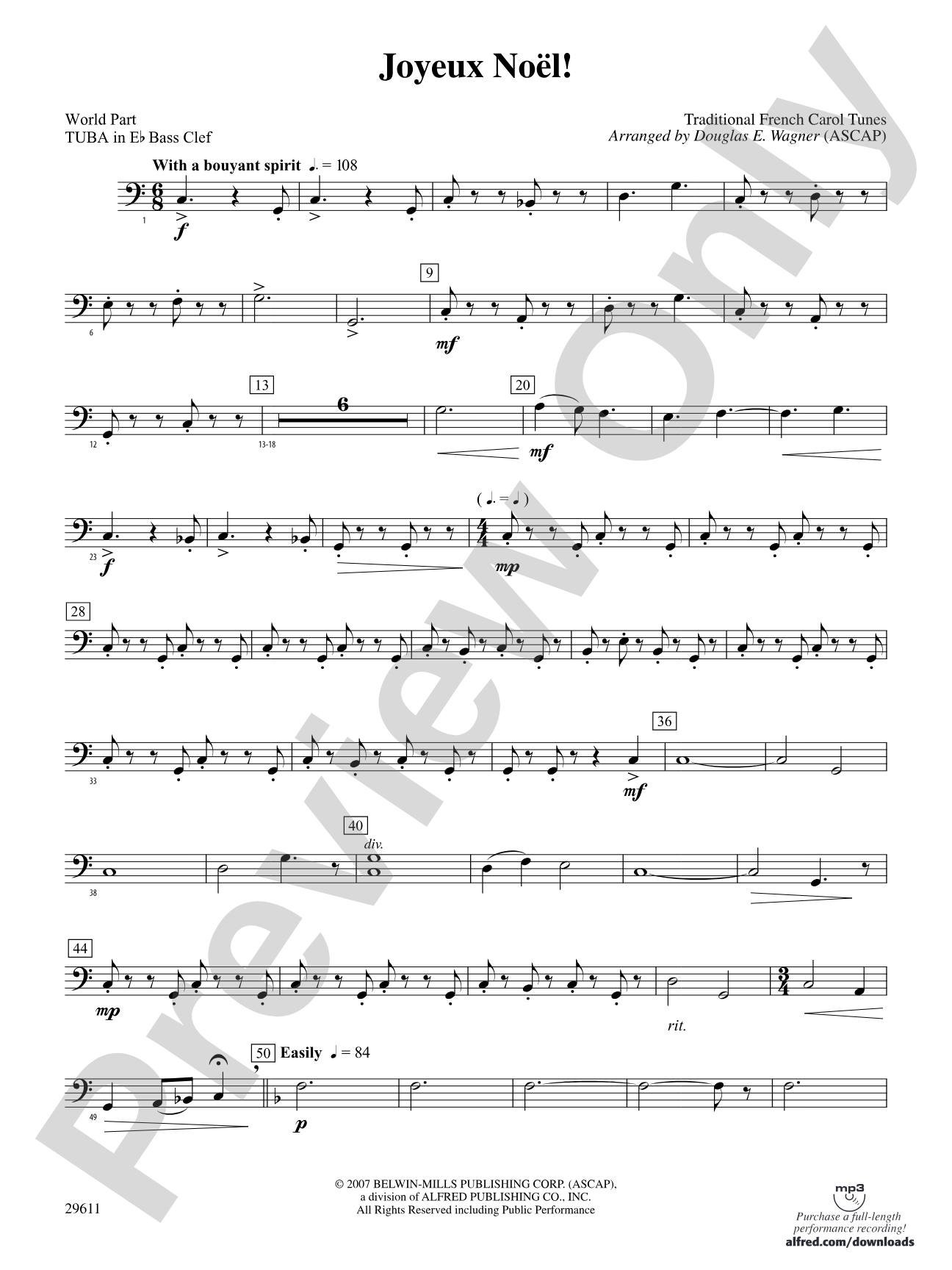 Joyeux Noël!: (wp) E-flat Tuba B.C.
