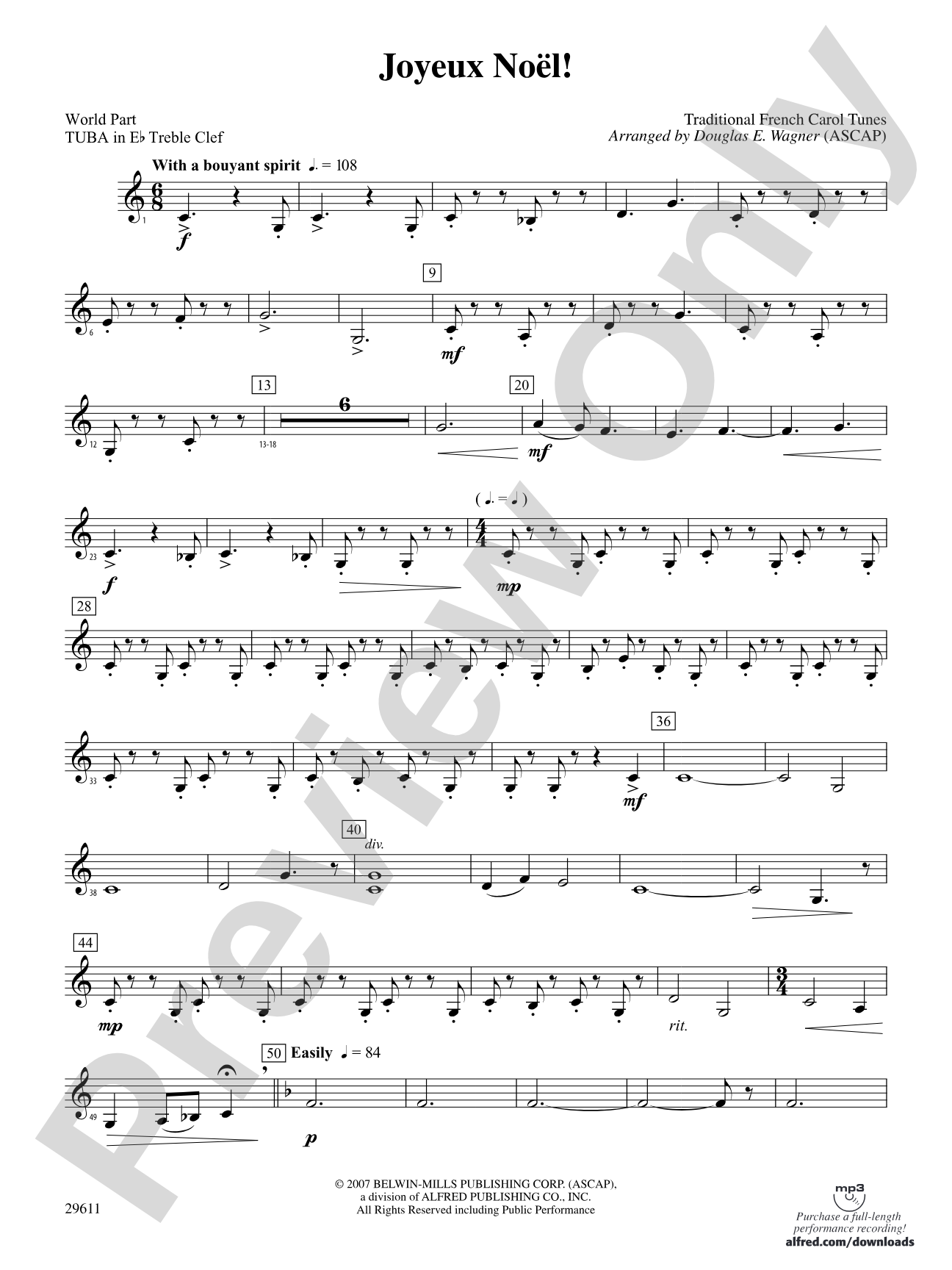Joyeux Noël!: (wp) E-flat Tuba T.C.