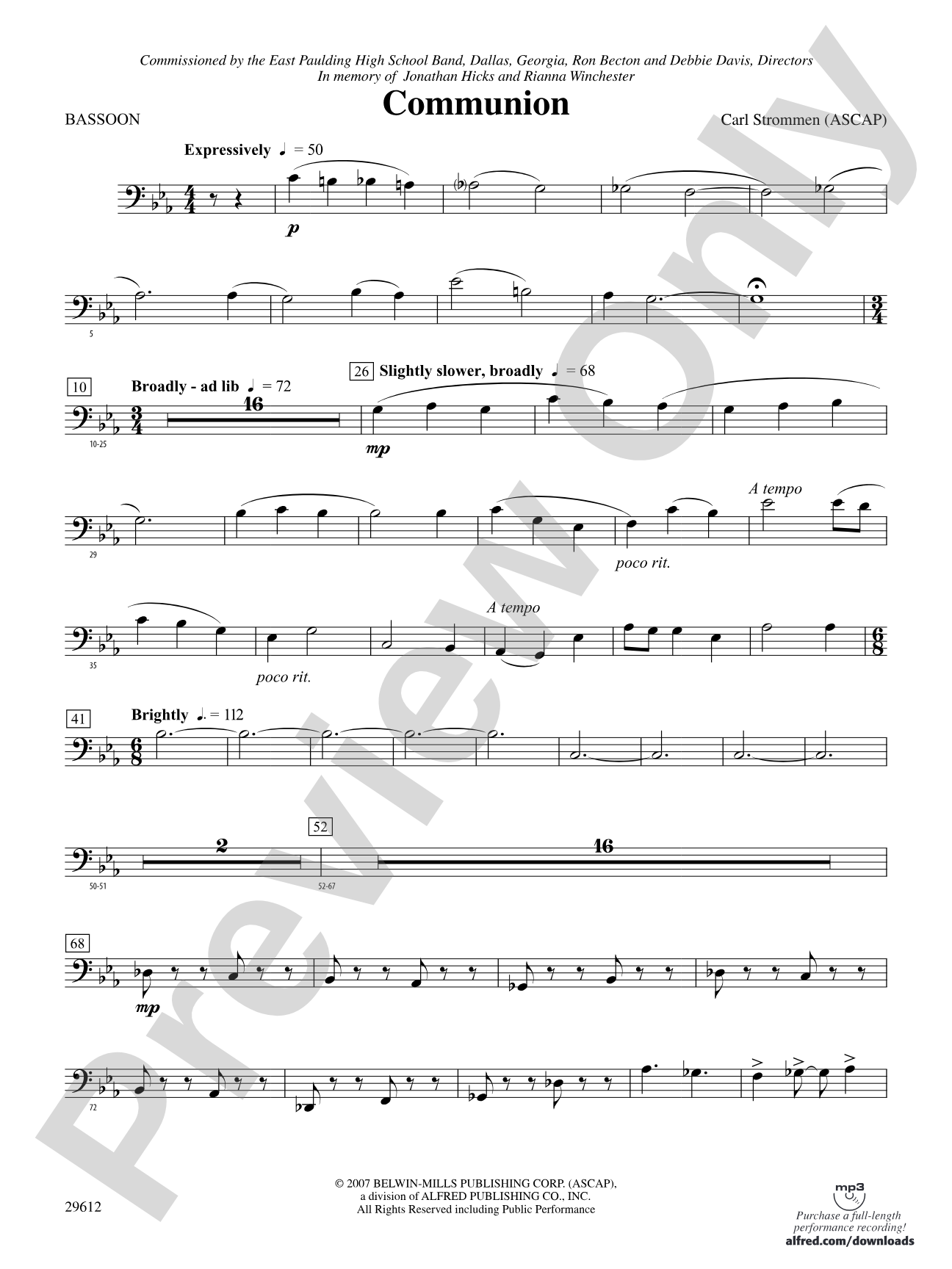 Communion: Bassoon