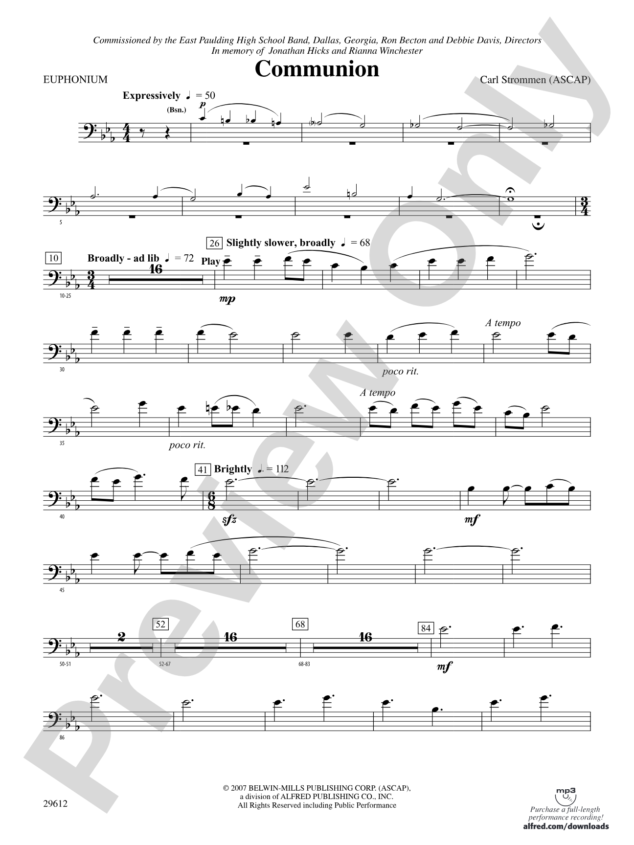 Communion: Baritone B.C.