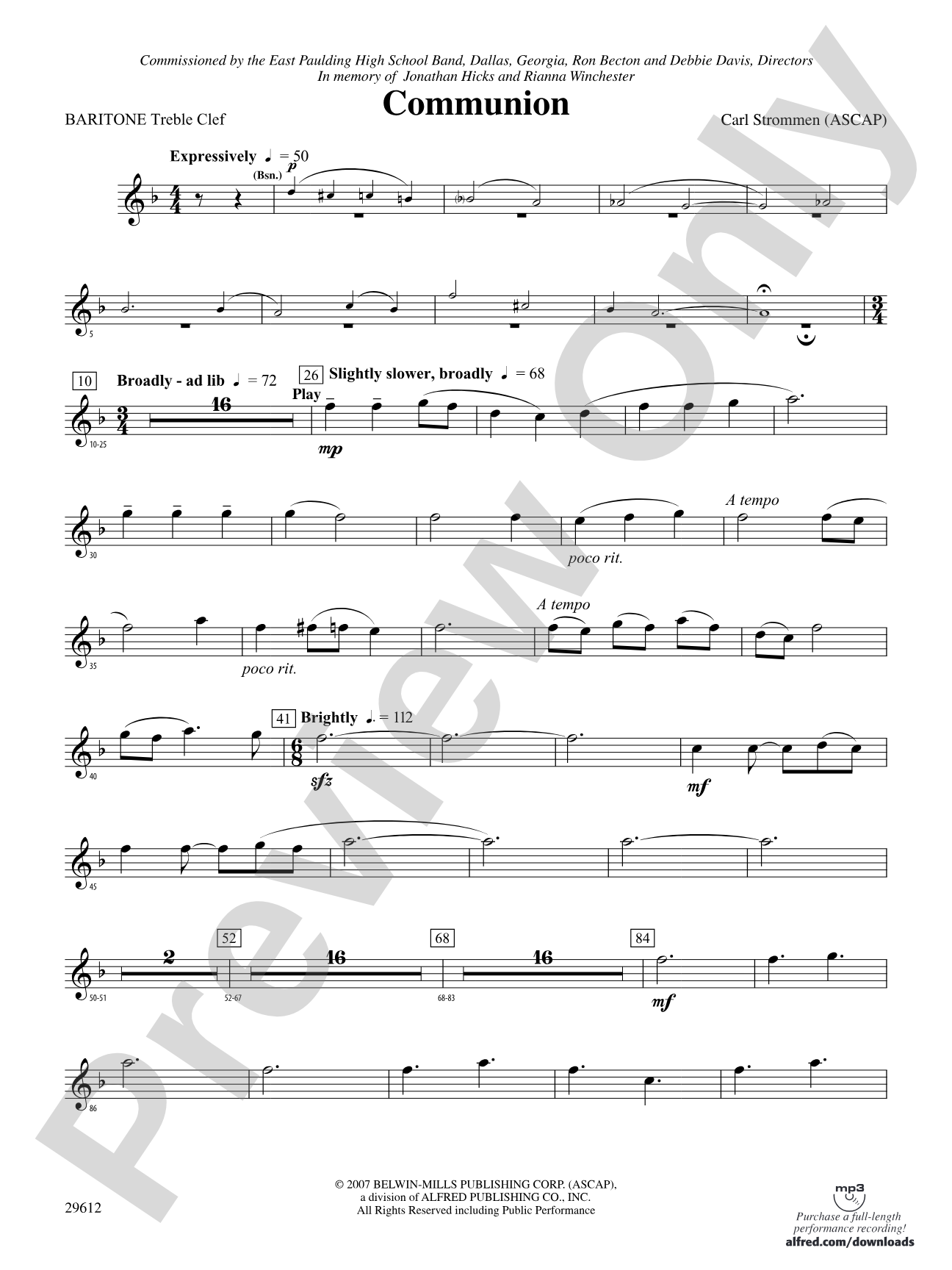 Communion: Baritone T.C.