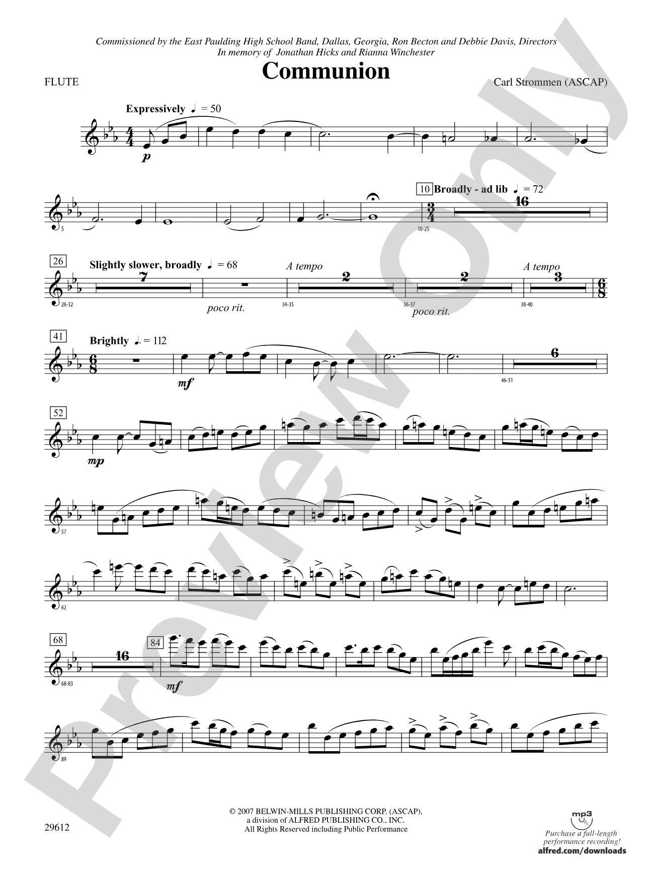 Communion: Flute