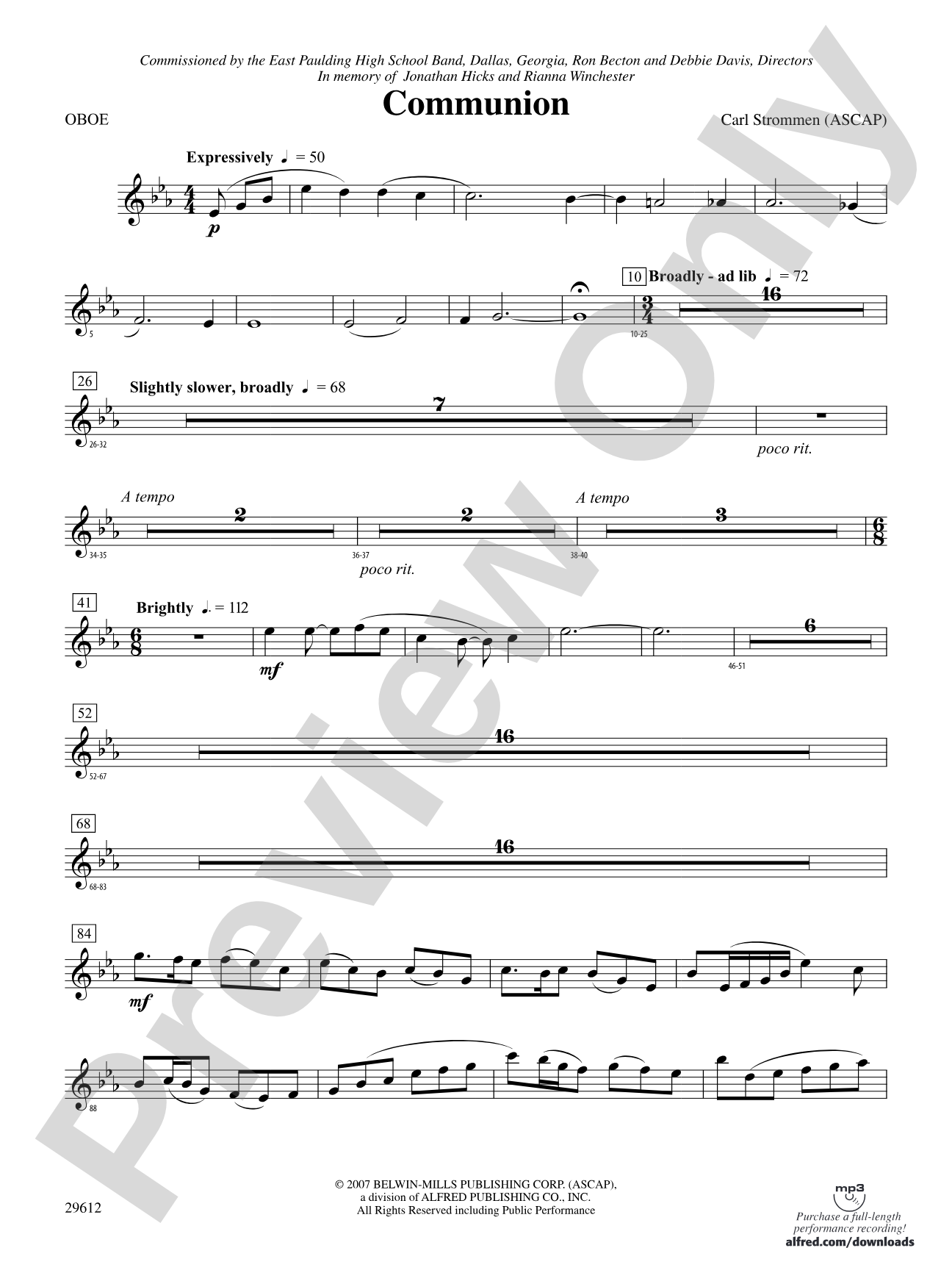 Communion: Oboe