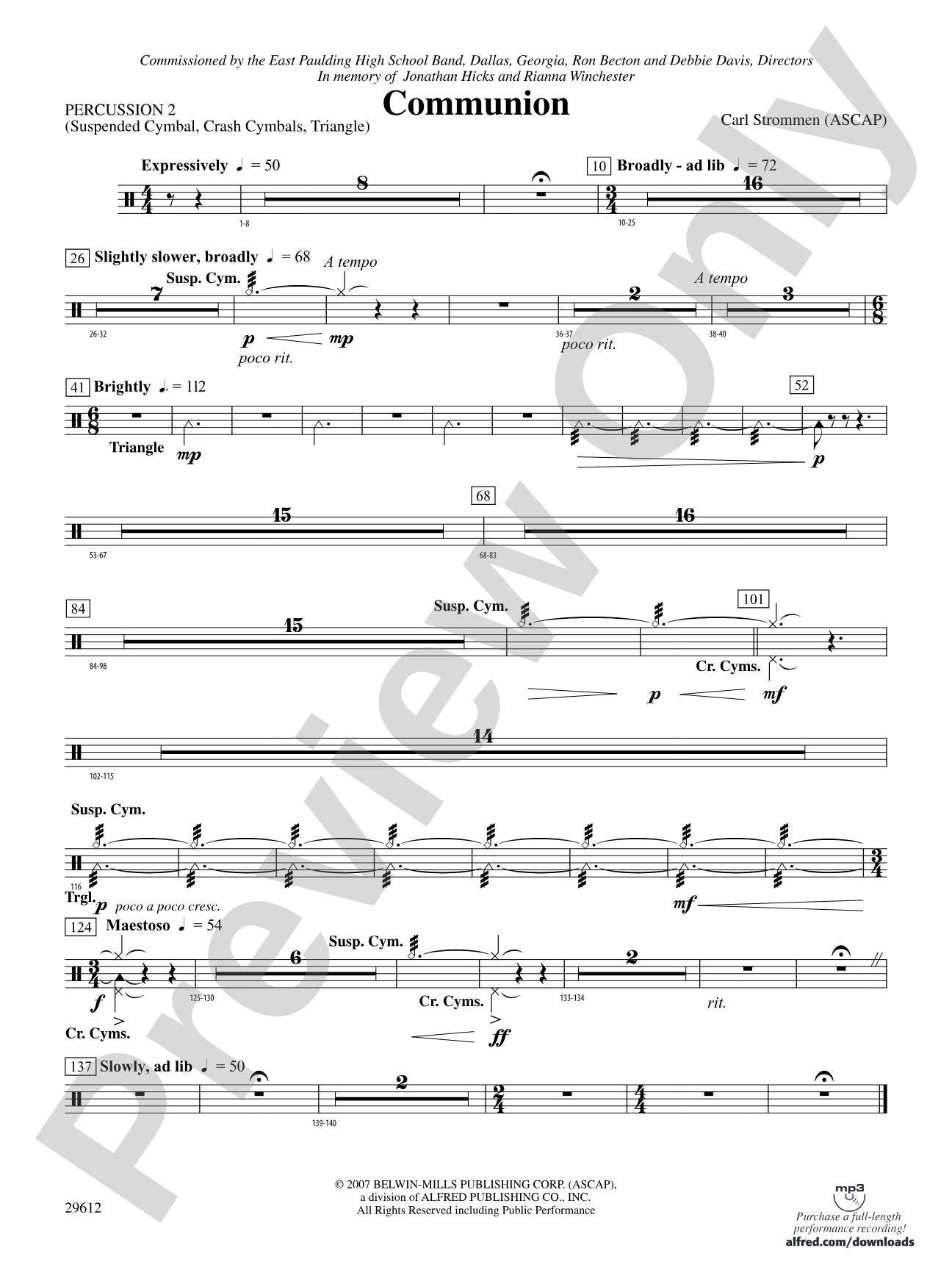 Communion: 2nd Percussion