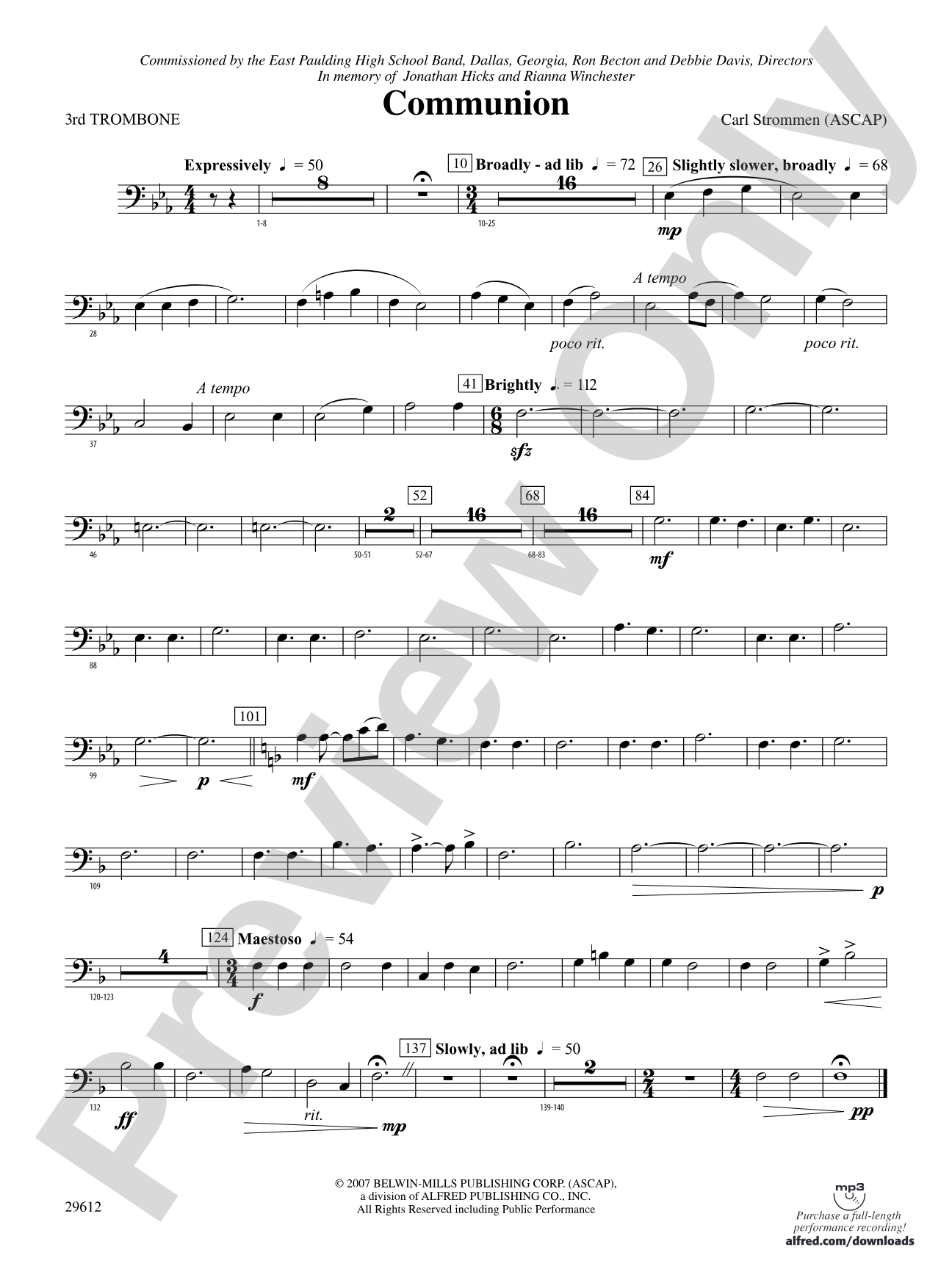 Communion: 3rd Trombone