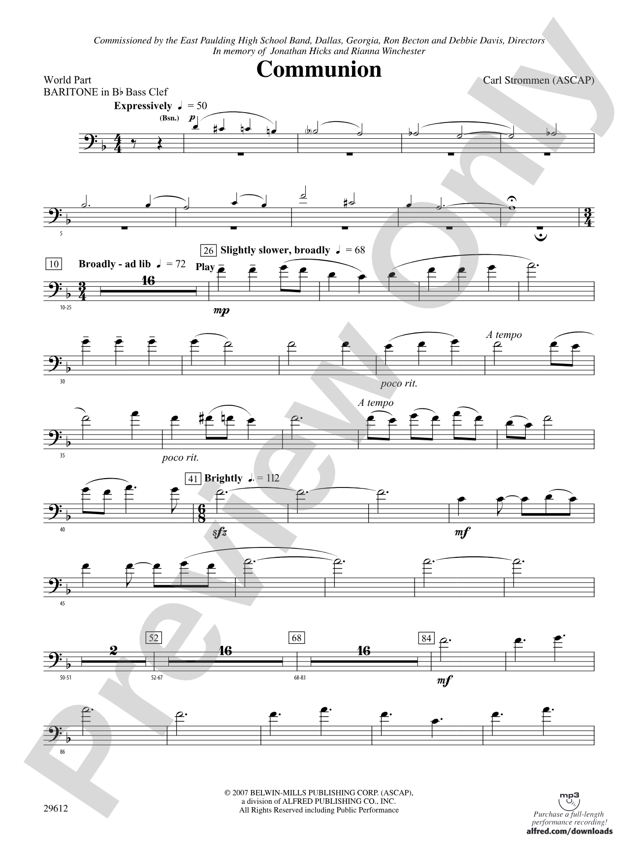 Communion: (wp) B-flat Baritone B.C.