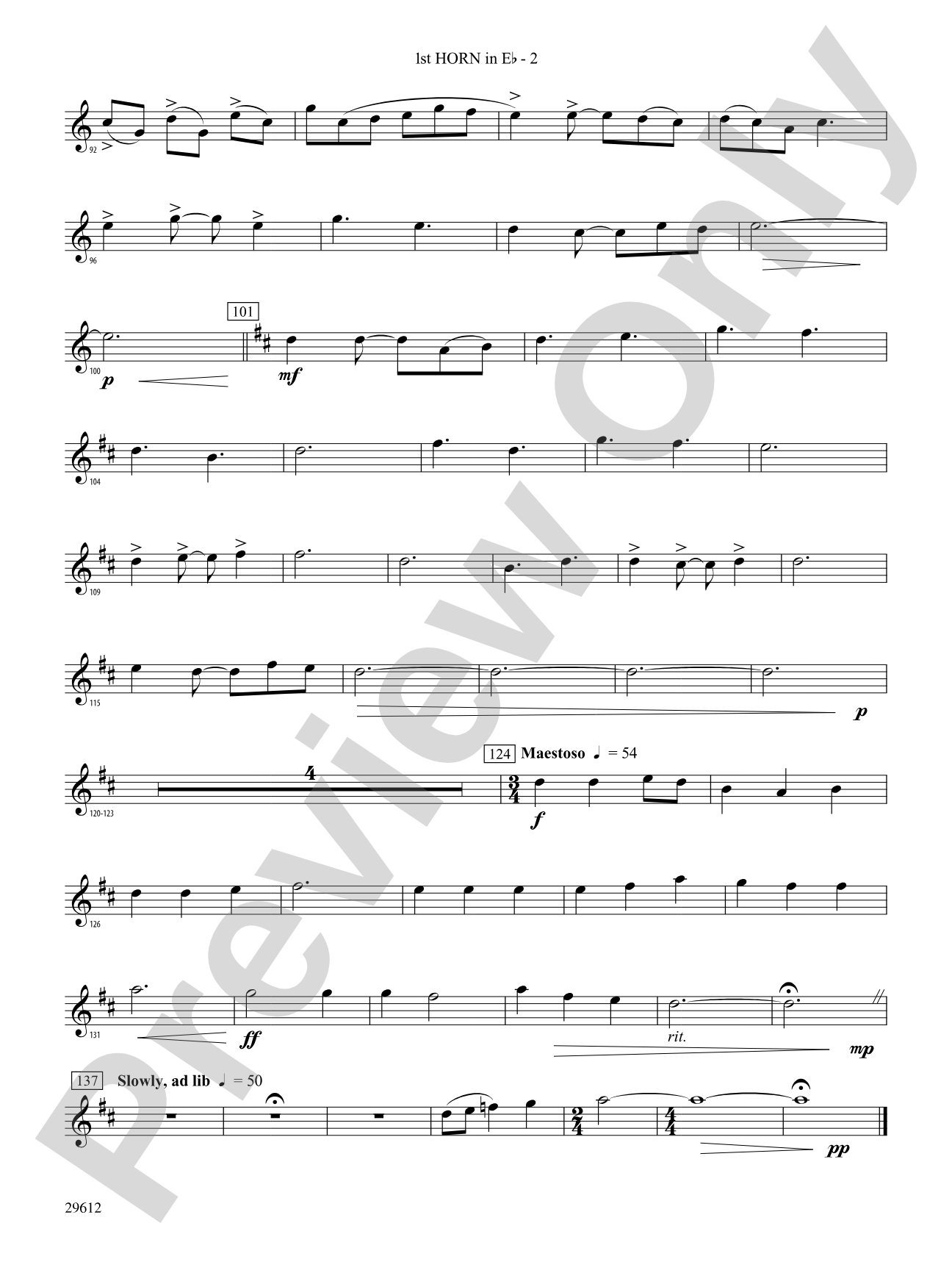 Communion: (wp) 1st Horn in E-flat