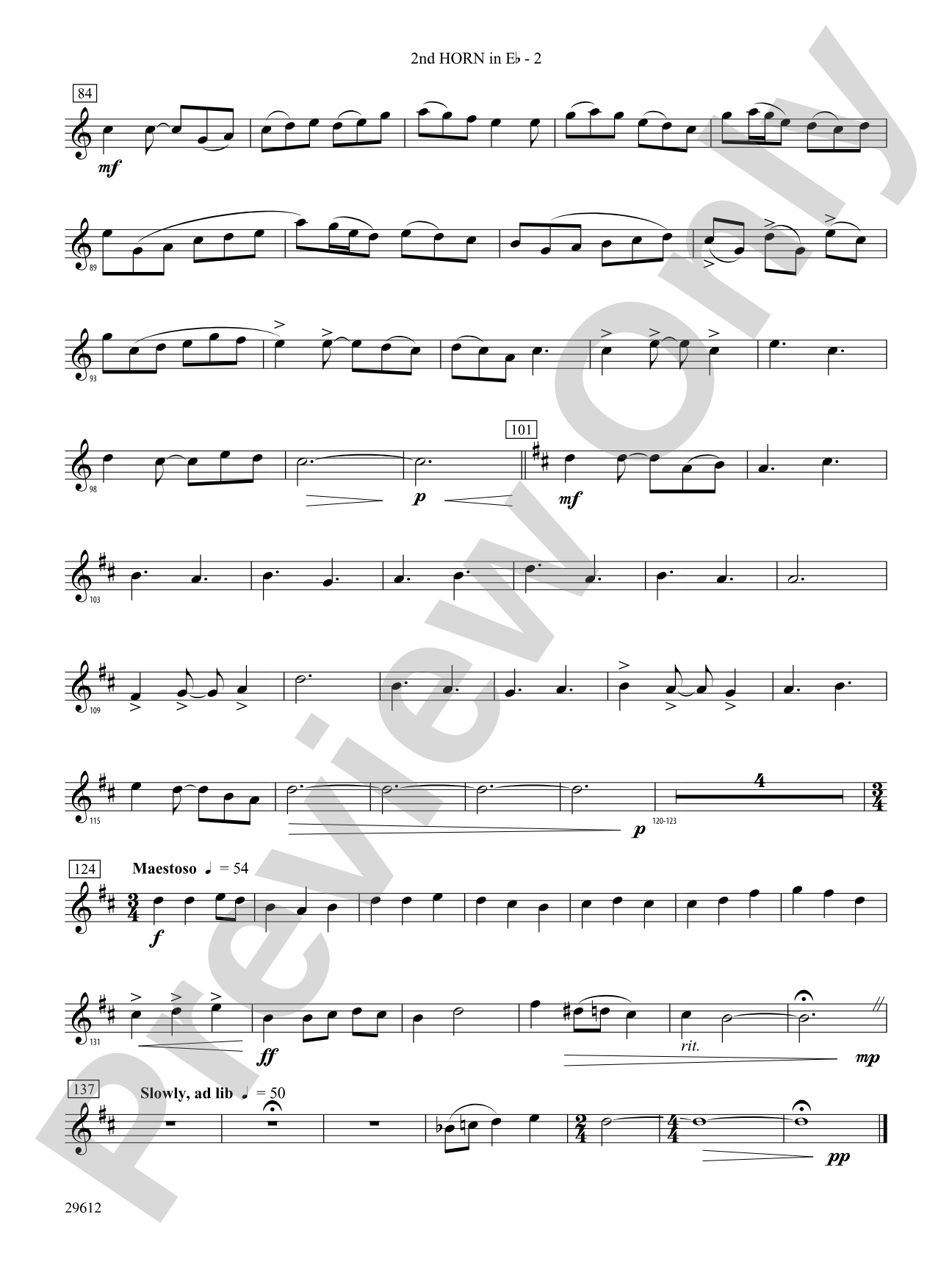 Communion: (wp) 2nd Horn in E-flat
