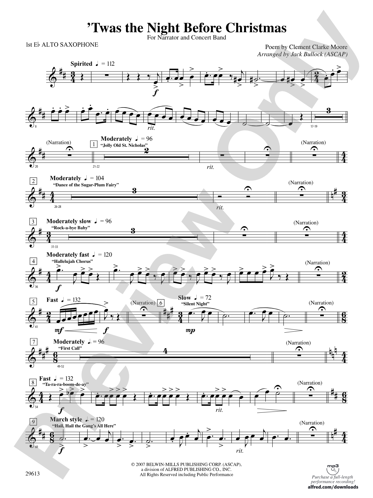 T'was the Night Before Christmas: E-flat Alto Saxophone