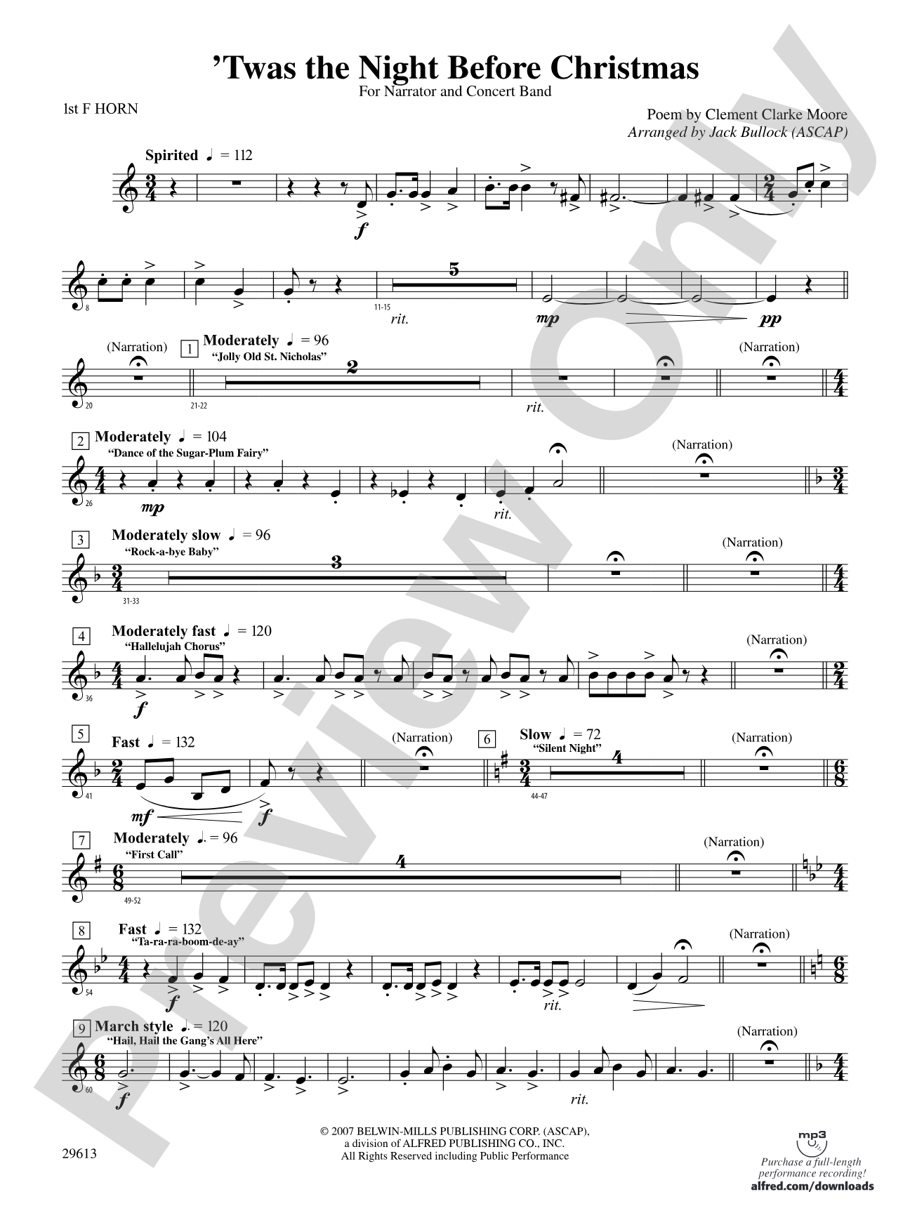 T'was the Night Before Christmas: 1st F Horn