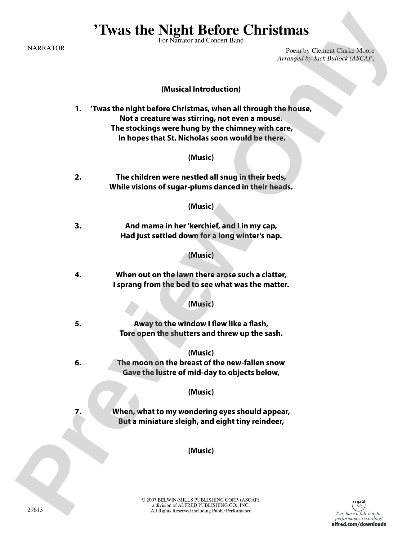 T'was the Night Before Christmas: Narrator