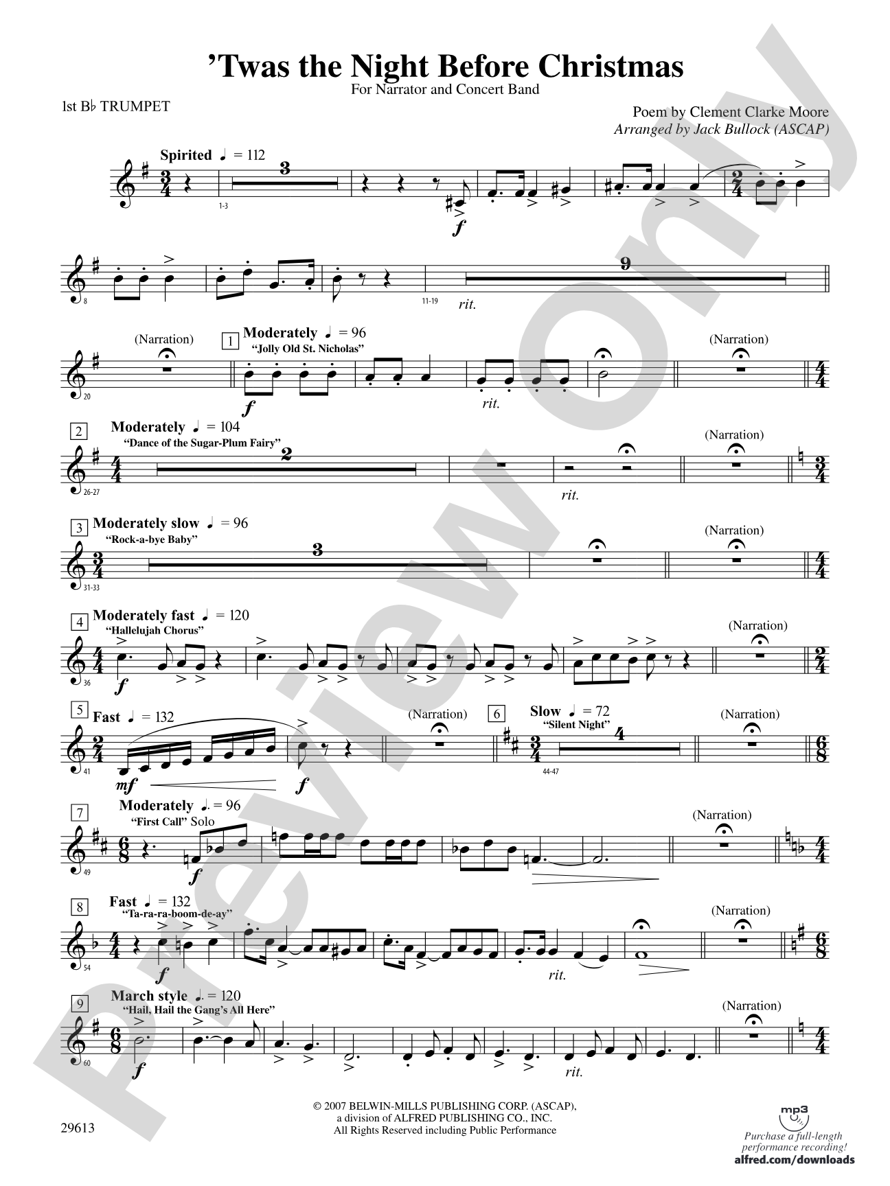 T'was the Night Before Christmas: 1st B-flat Trumpet