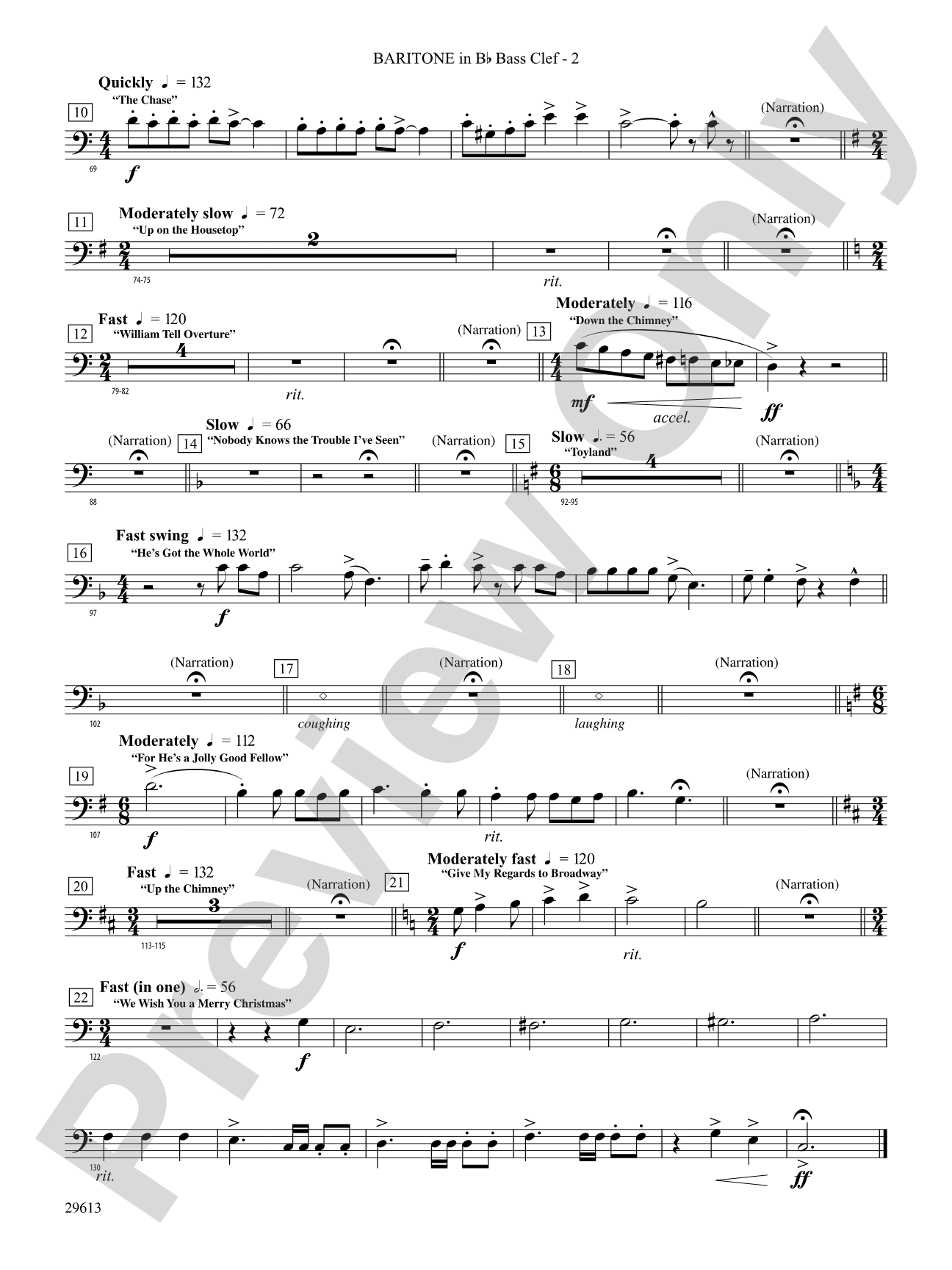 T'was the Night Before Christmas: (wp) B-flat Baritone B.C.