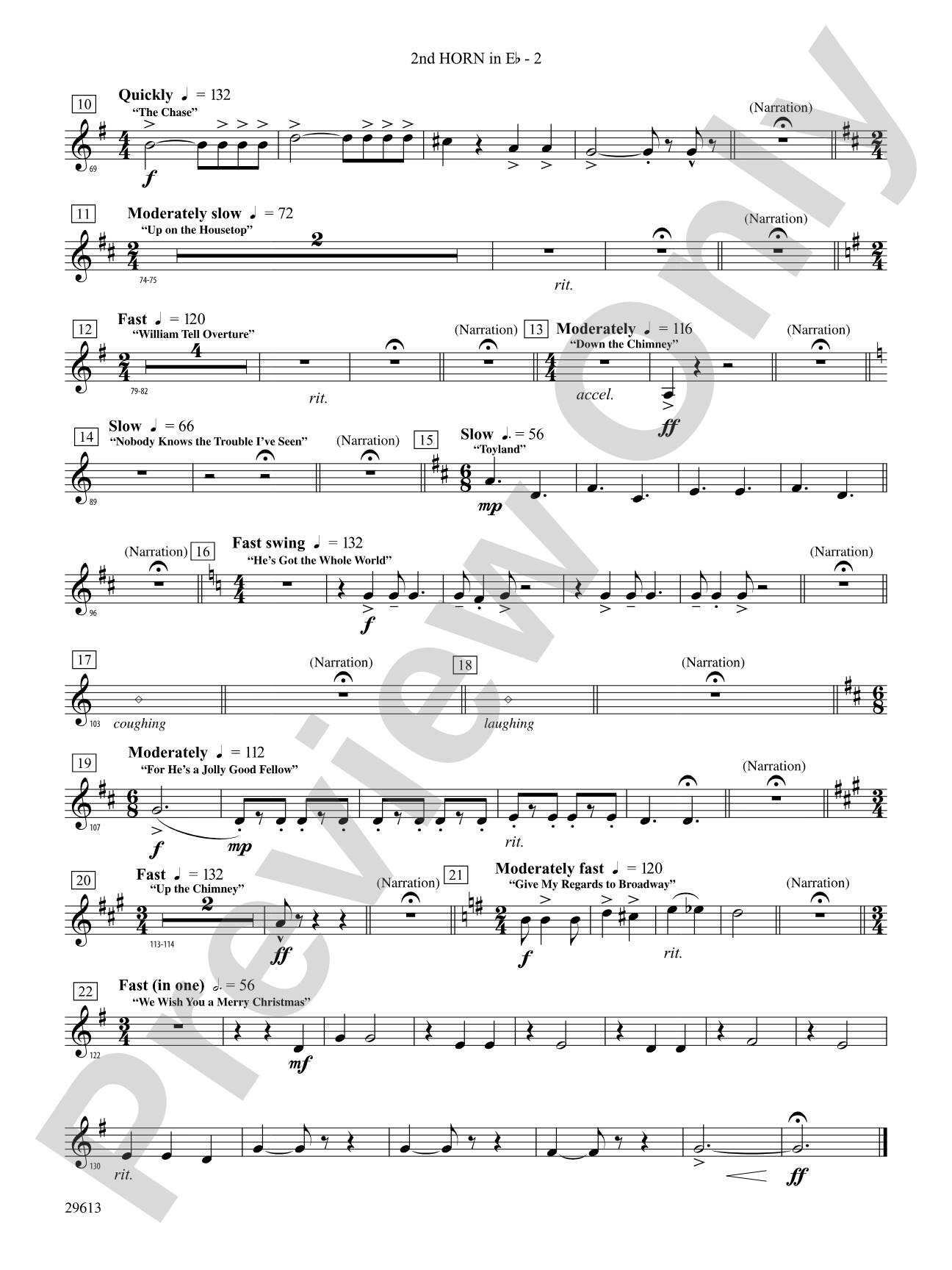 T'was the Night Before Christmas: (wp) 2nd Horn in E-flat