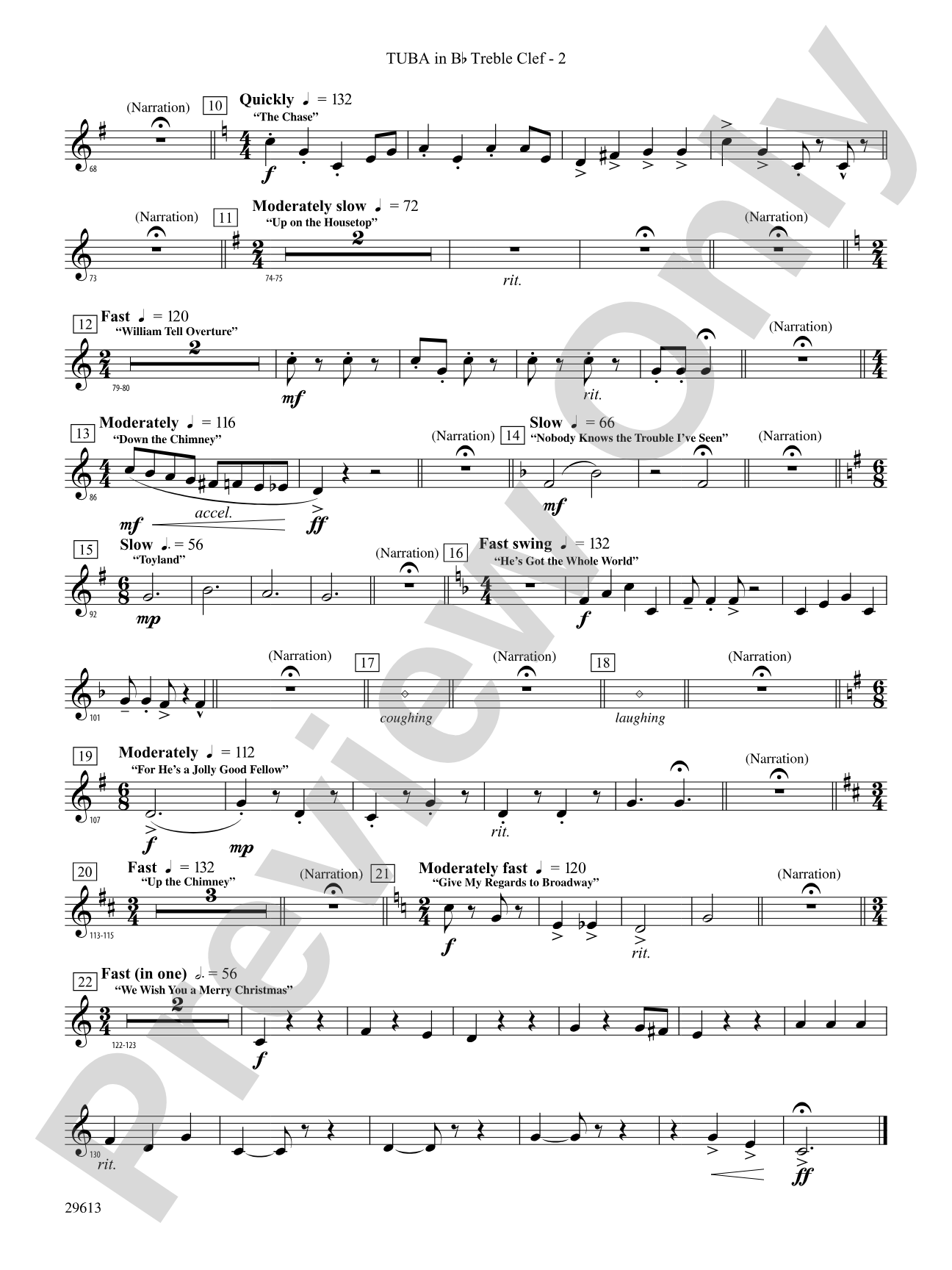 T'was the Night Before Christmas: (wp) B-flat Tuba T.C.