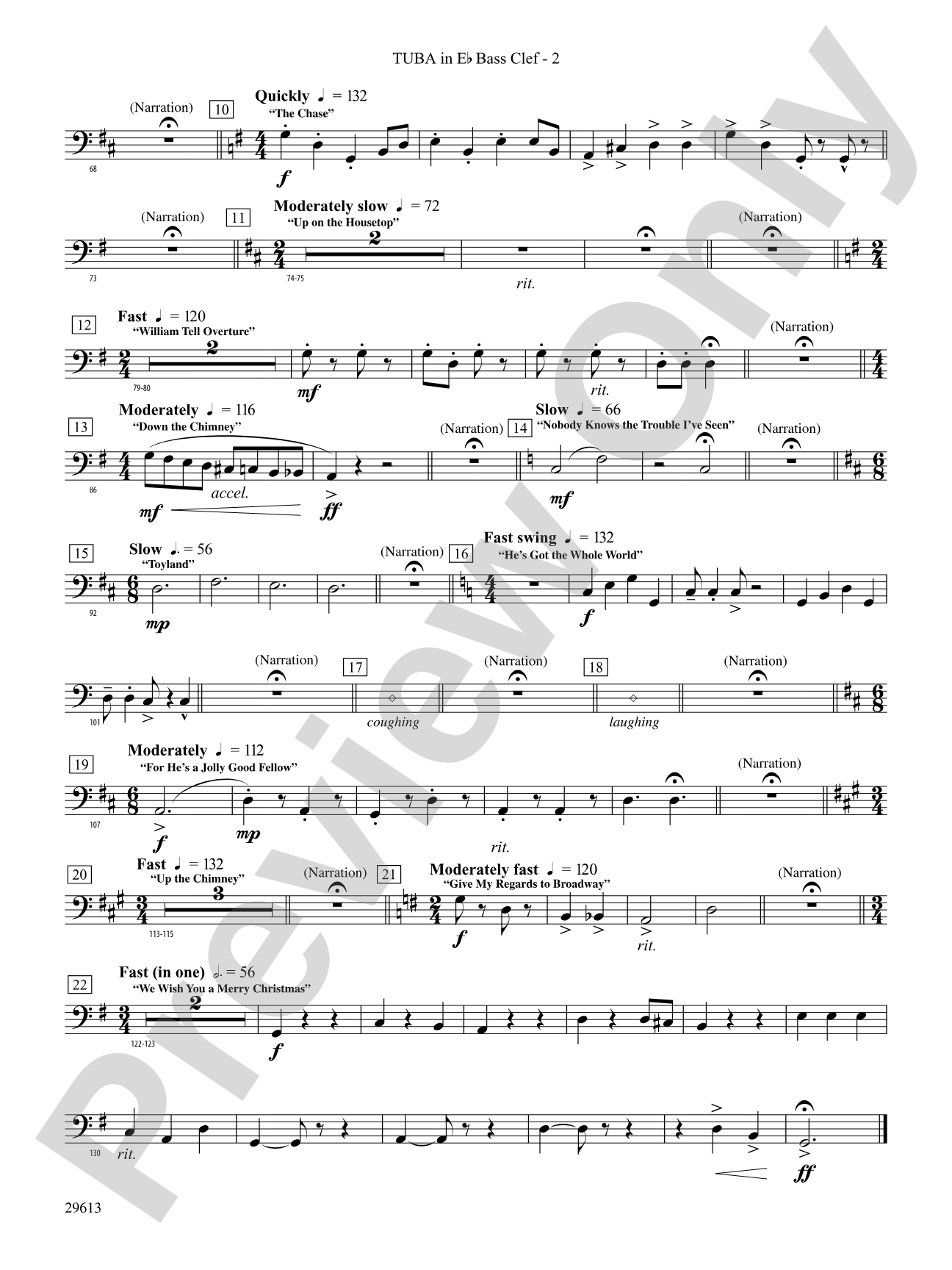 T'was the Night Before Christmas: (wp) E-flat Tuba B.C.