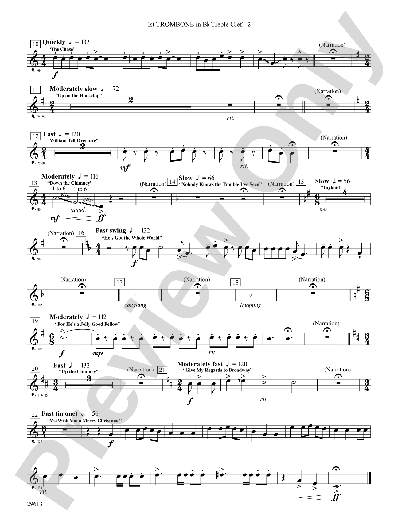 T'was the Night Before Christmas: (wp) 1st B-flat Trombone T.C.