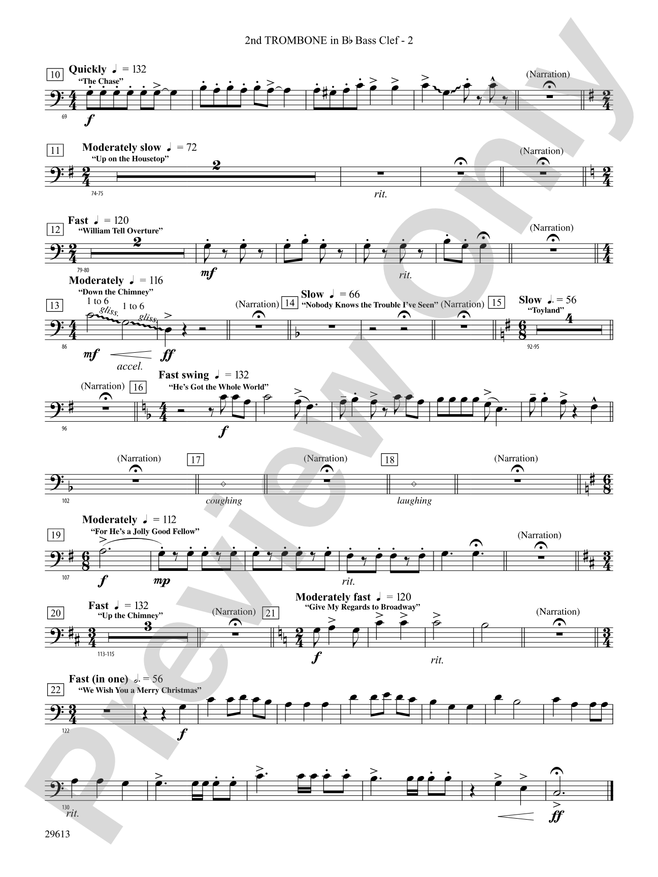 T'was the Night Before Christmas: (wp) 2nd B-flat Trombone B.C.