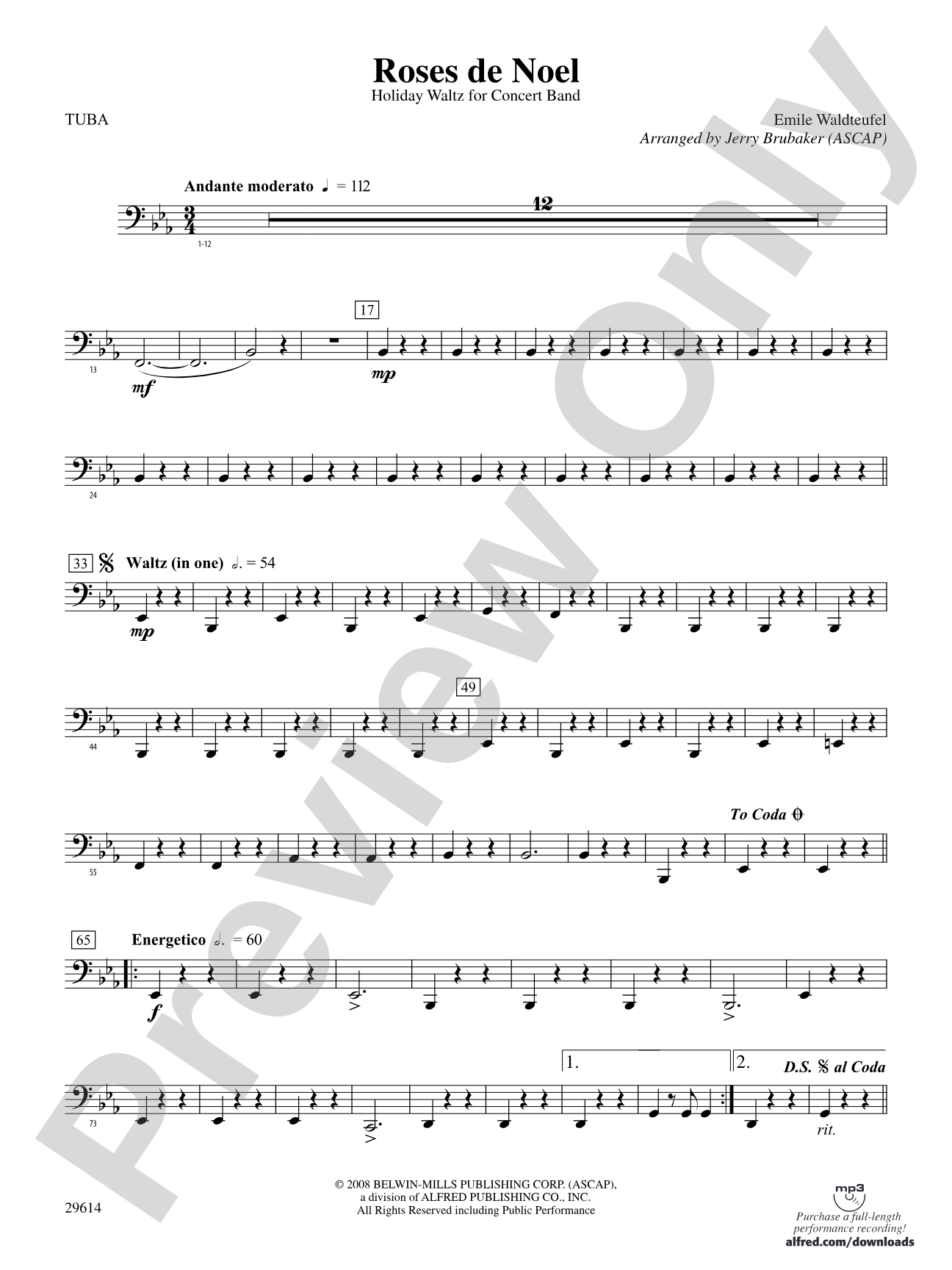 Roses de Noel: Tuba