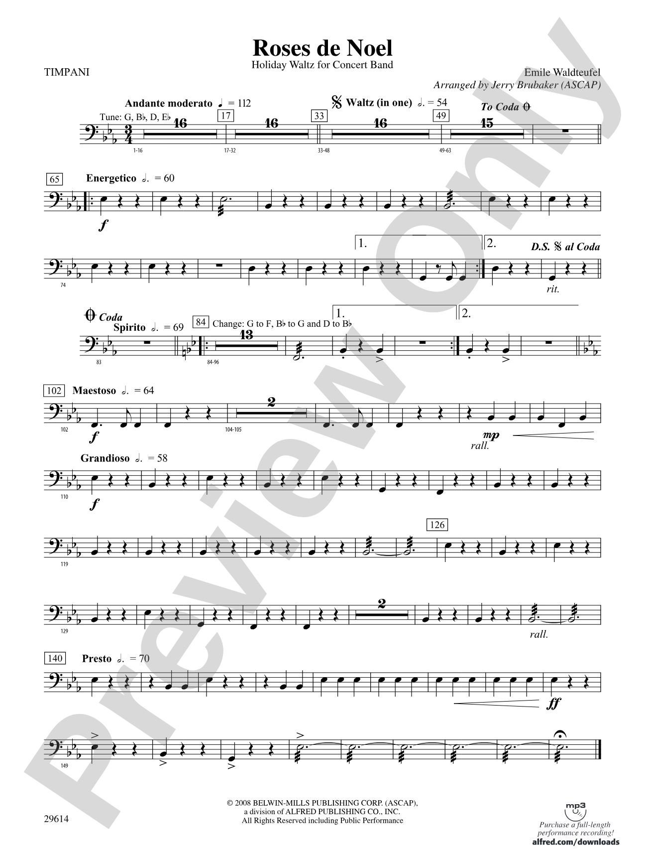 Roses de Noel: Timpani