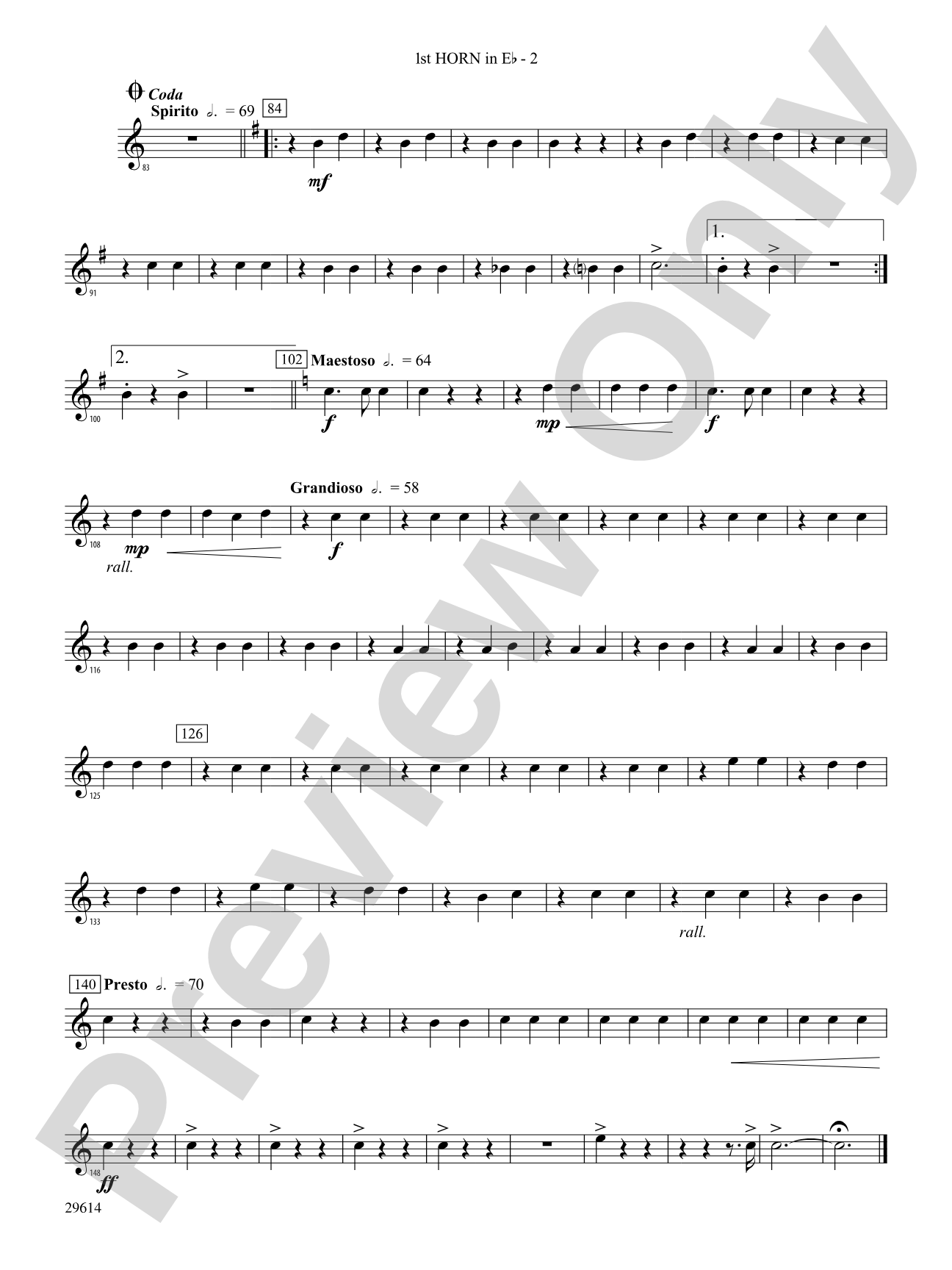 Roses de Noel: (wp) 1st Horn in E-flat
