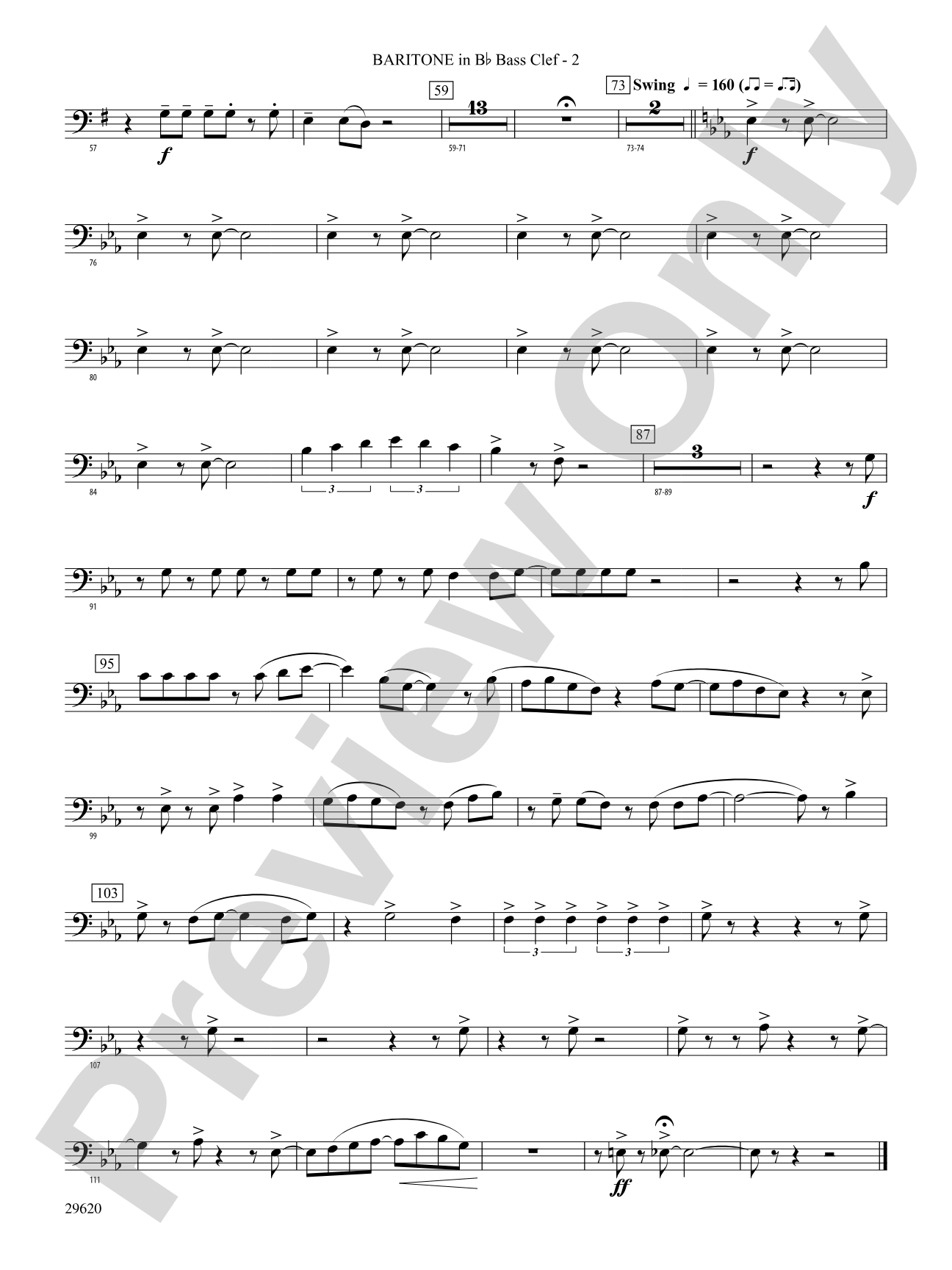 We're Off to See the Wizard, Variations on: (wp) B-flat Baritone B.C.