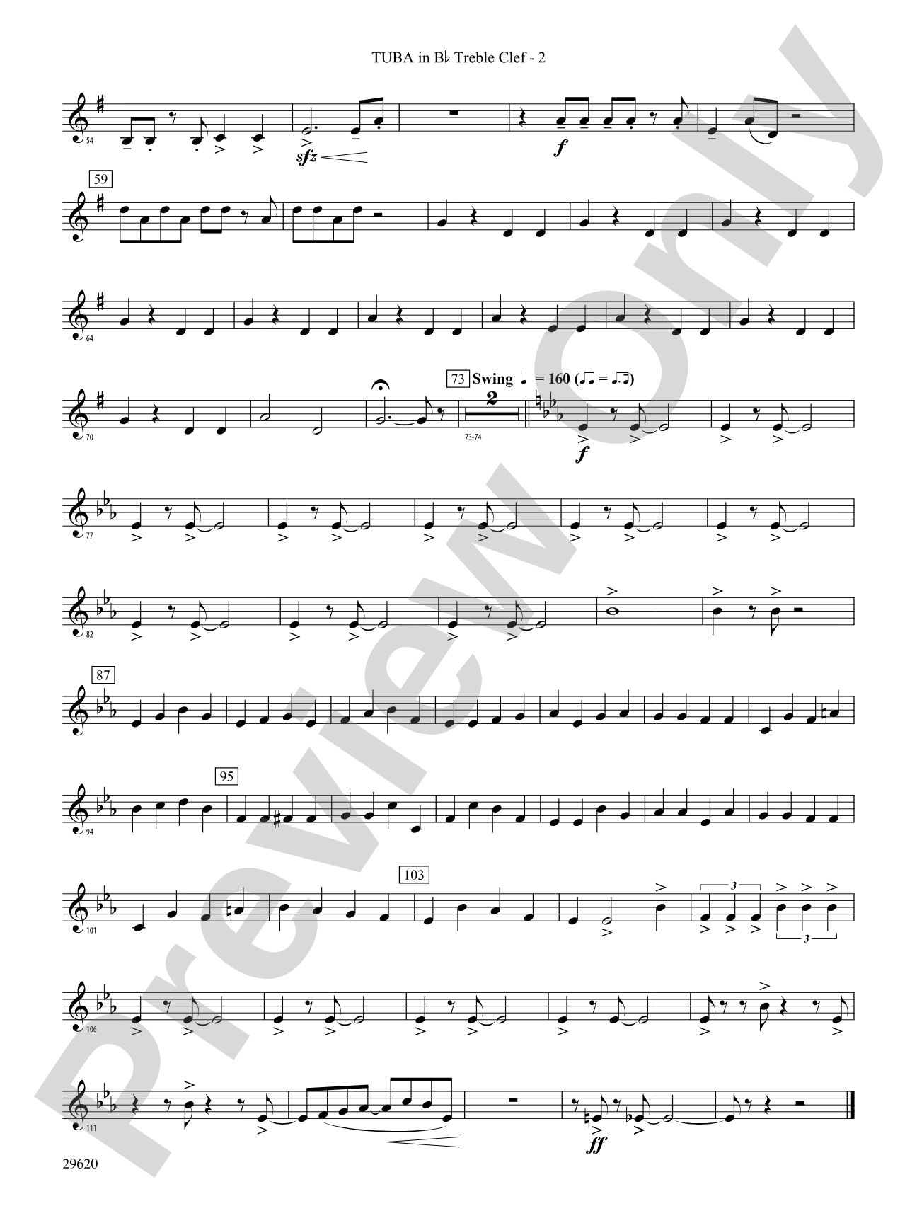 We're Off to See the Wizard, Variations on: (wp) B-flat Tuba T.C.
