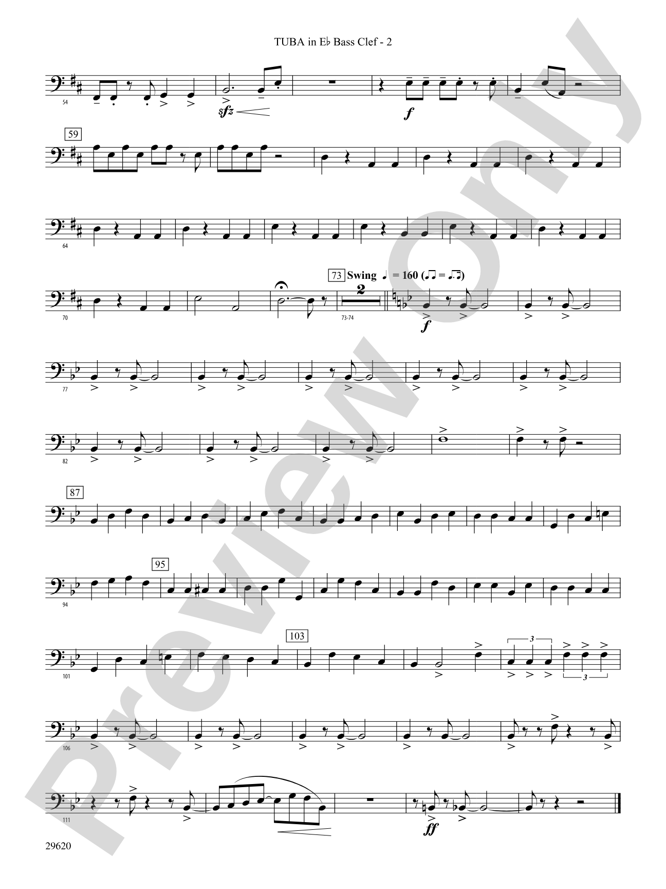 We're Off to See the Wizard, Variations on: (wp) E-flat Tuba B.C.