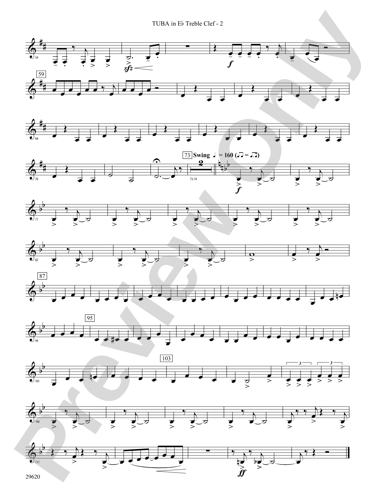 We're Off to See the Wizard, Variations on: (wp) E-flat Tuba T.C.