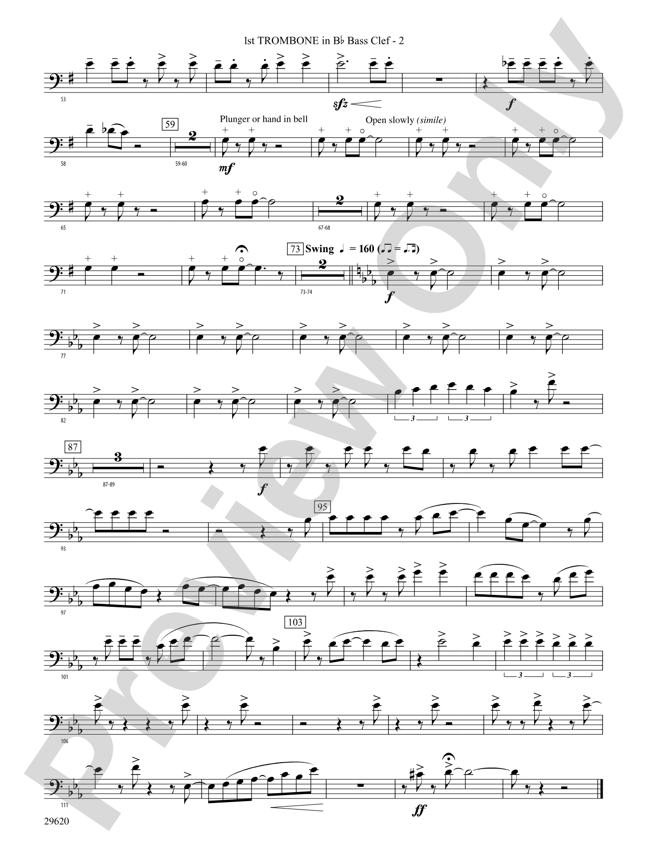 We're Off to See the Wizard, Variations on: (wp) 1st B-flat Trombone B.C.