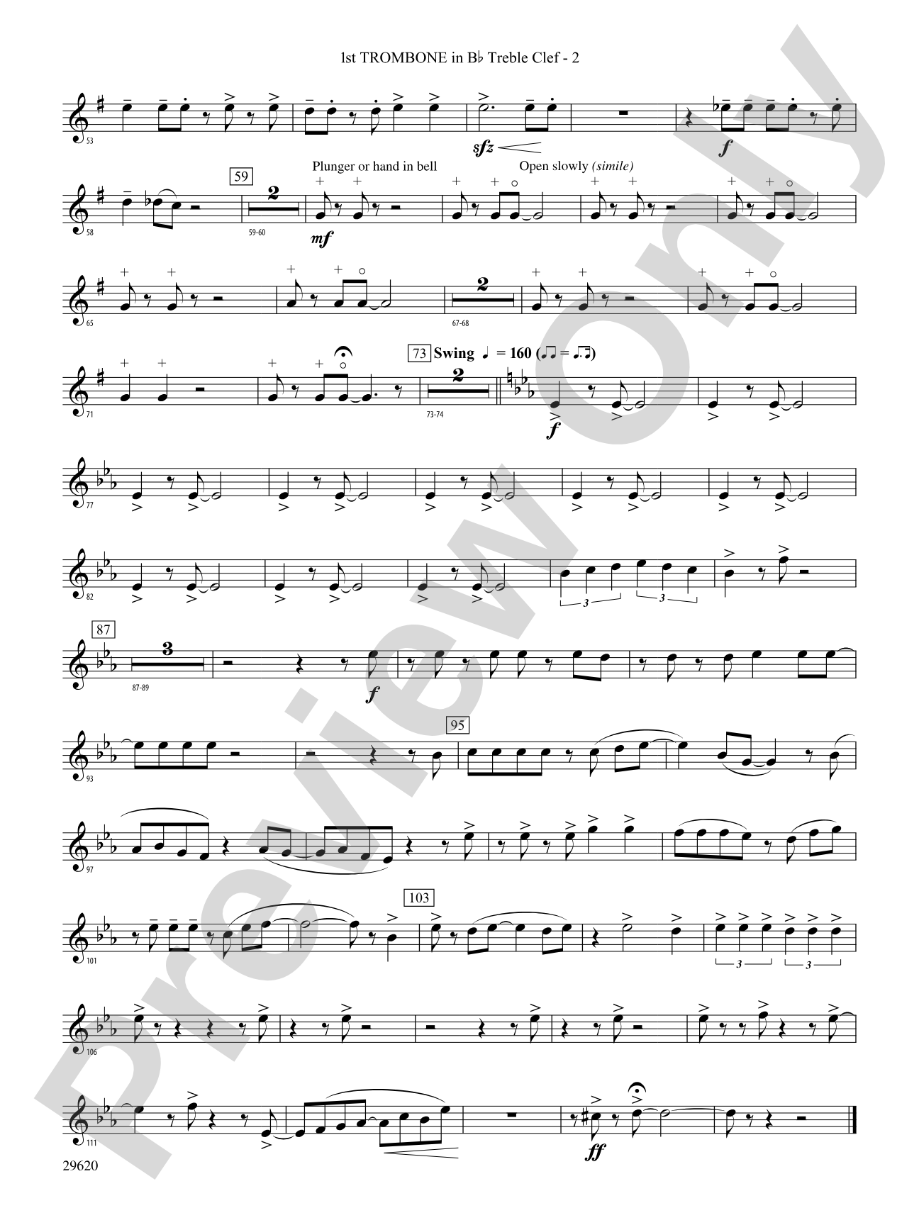 We're Off to See the Wizard, Variations on: (wp) 1st B-flat Trombone T.C.