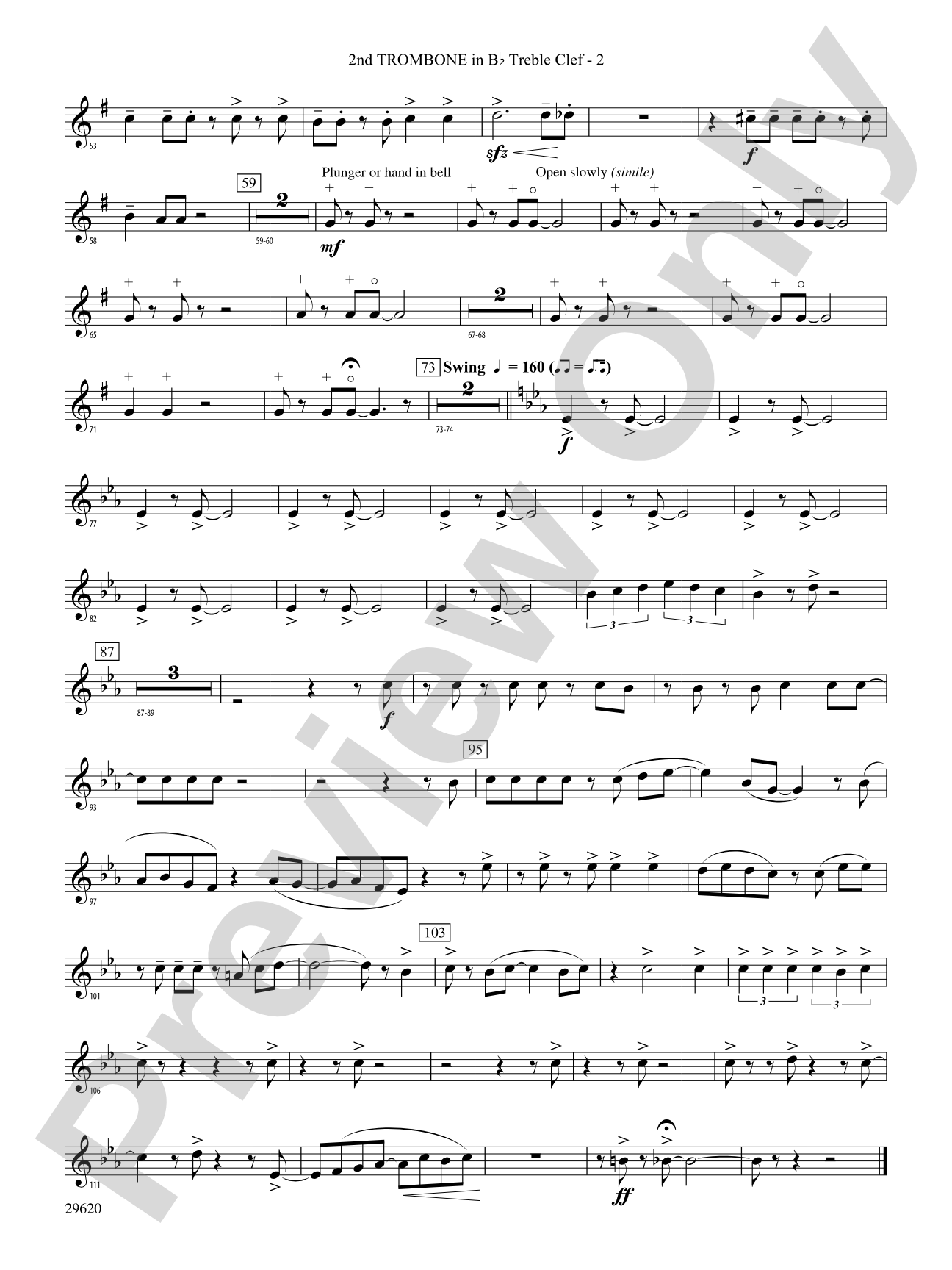 We're Off to See the Wizard, Variations on: (wp) 2nd B-flat Trombone T.C.