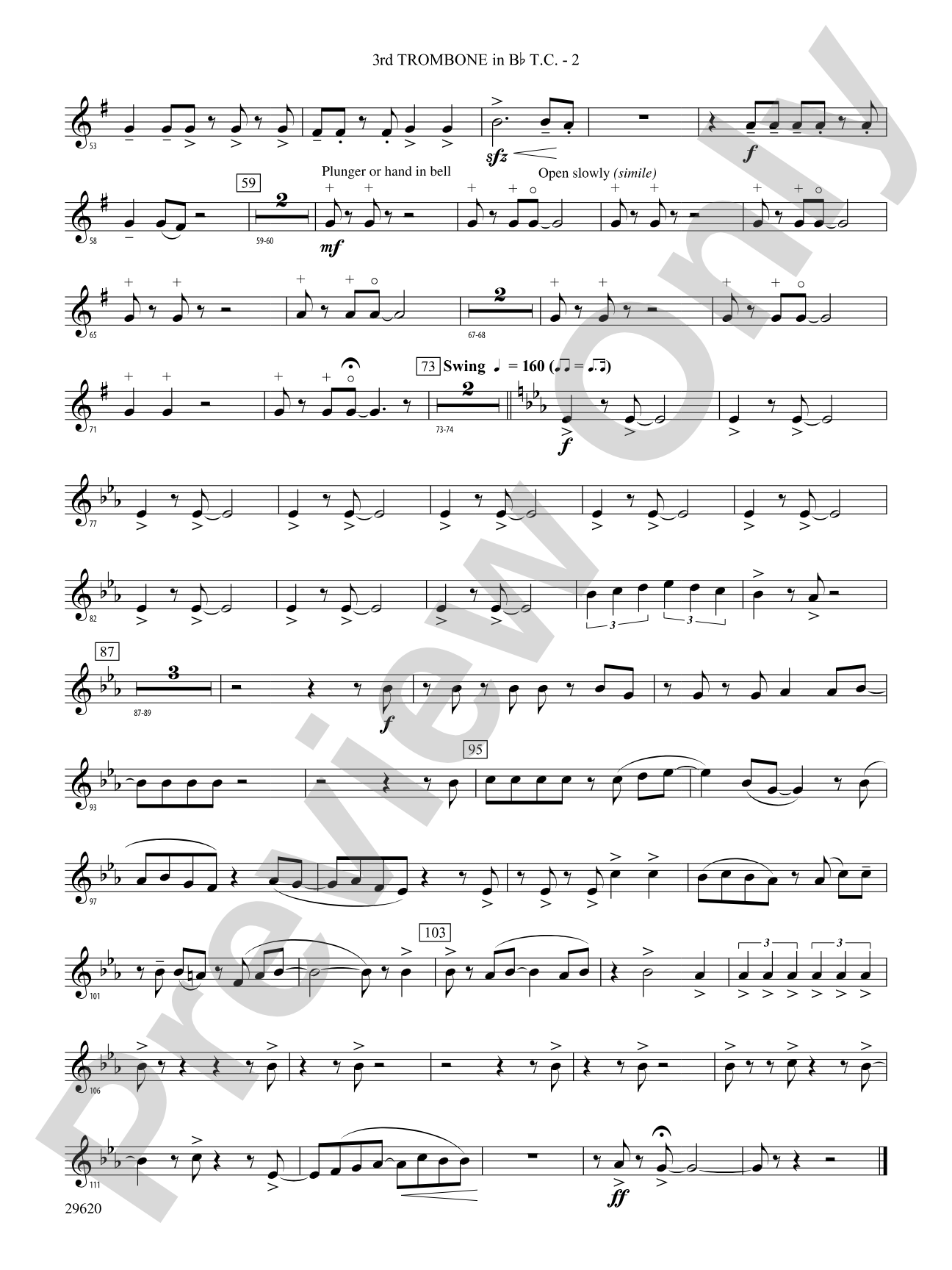 We're Off to See the Wizard, Variations on: (wp) 3rd B-flat Trombone T.C.