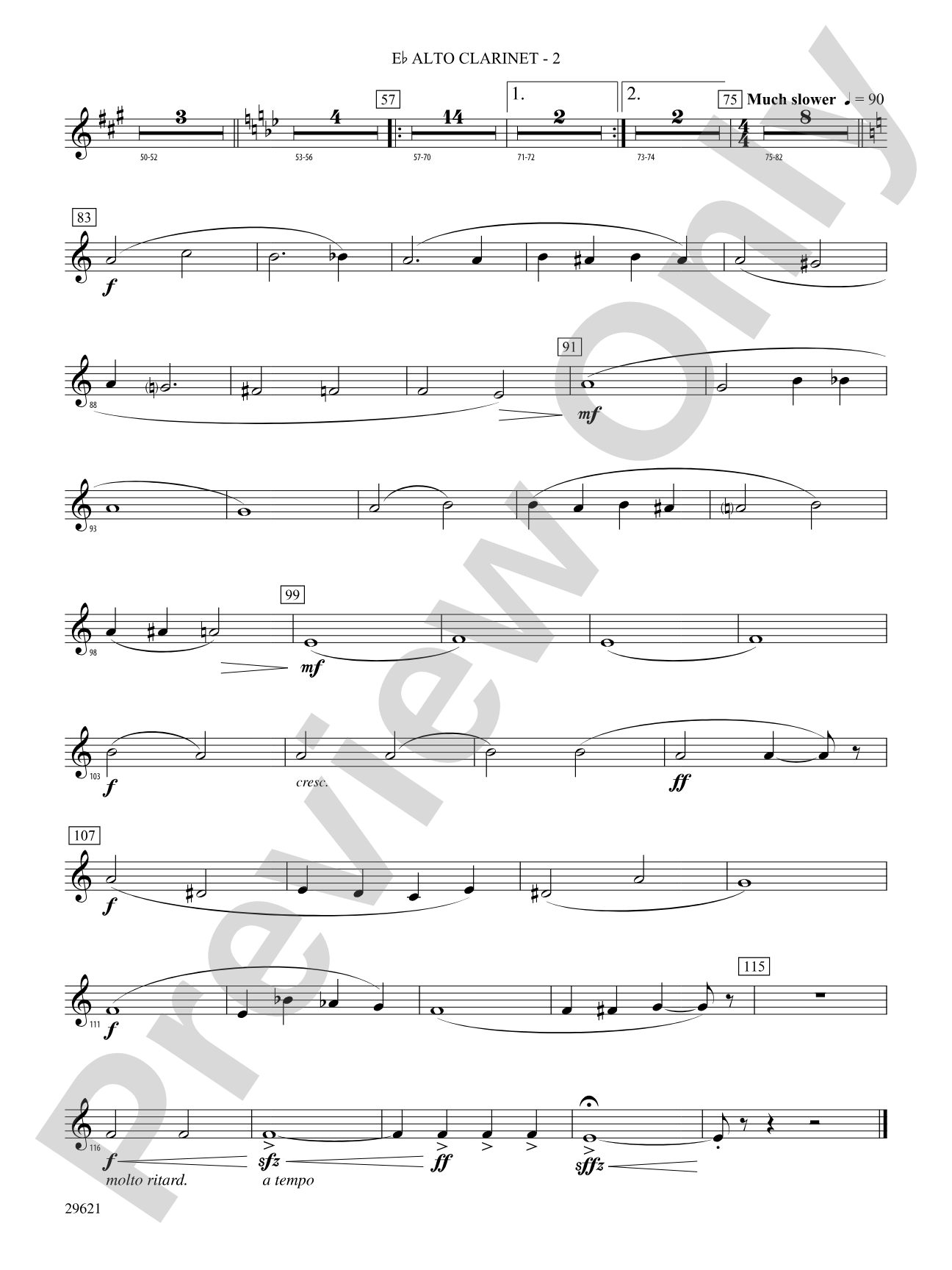 Over the Rainbow (from The Wizard of Oz), Variations on: (wp) E-flat Alto Clarinet