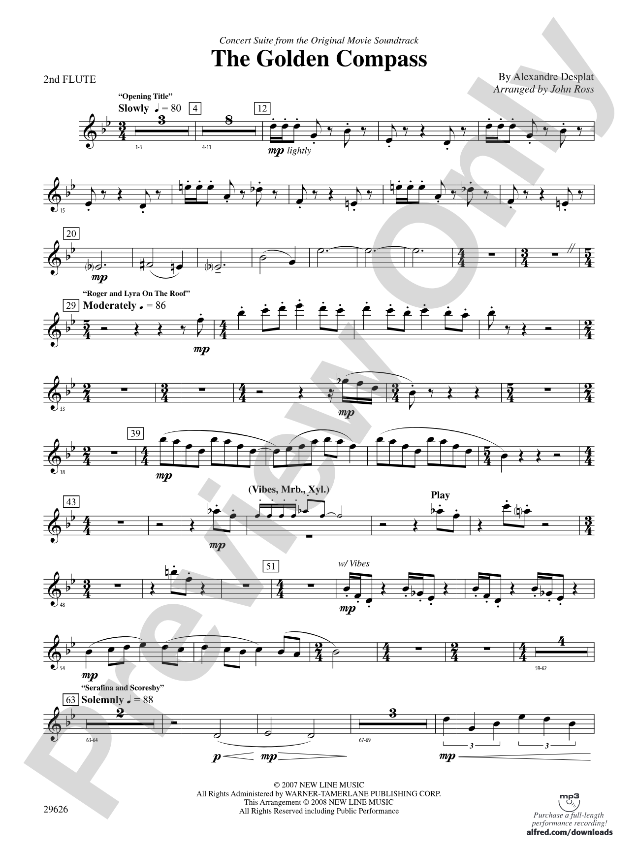 The Golden Compass: 2nd Flute