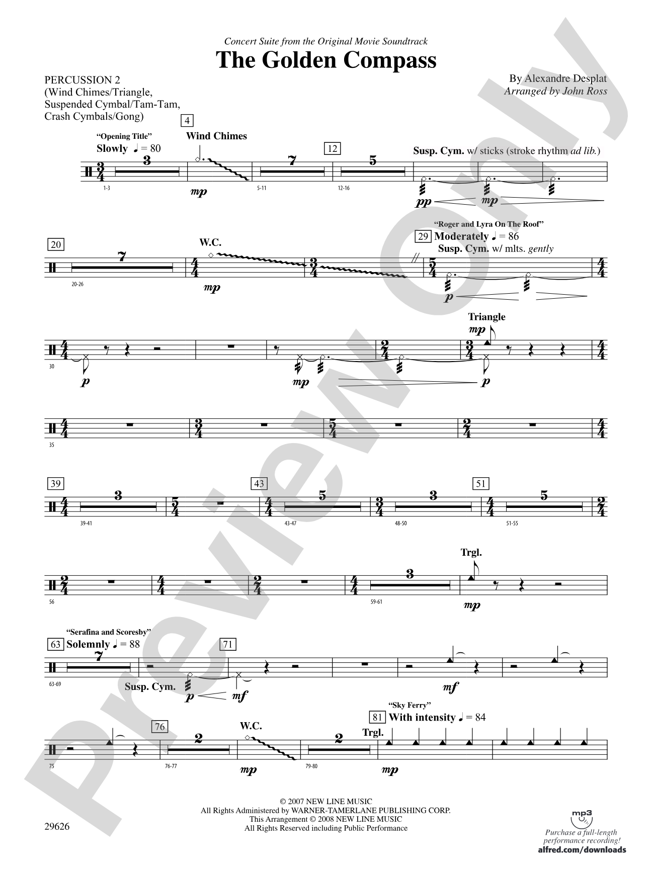 The Golden Compass: 2nd Percussion