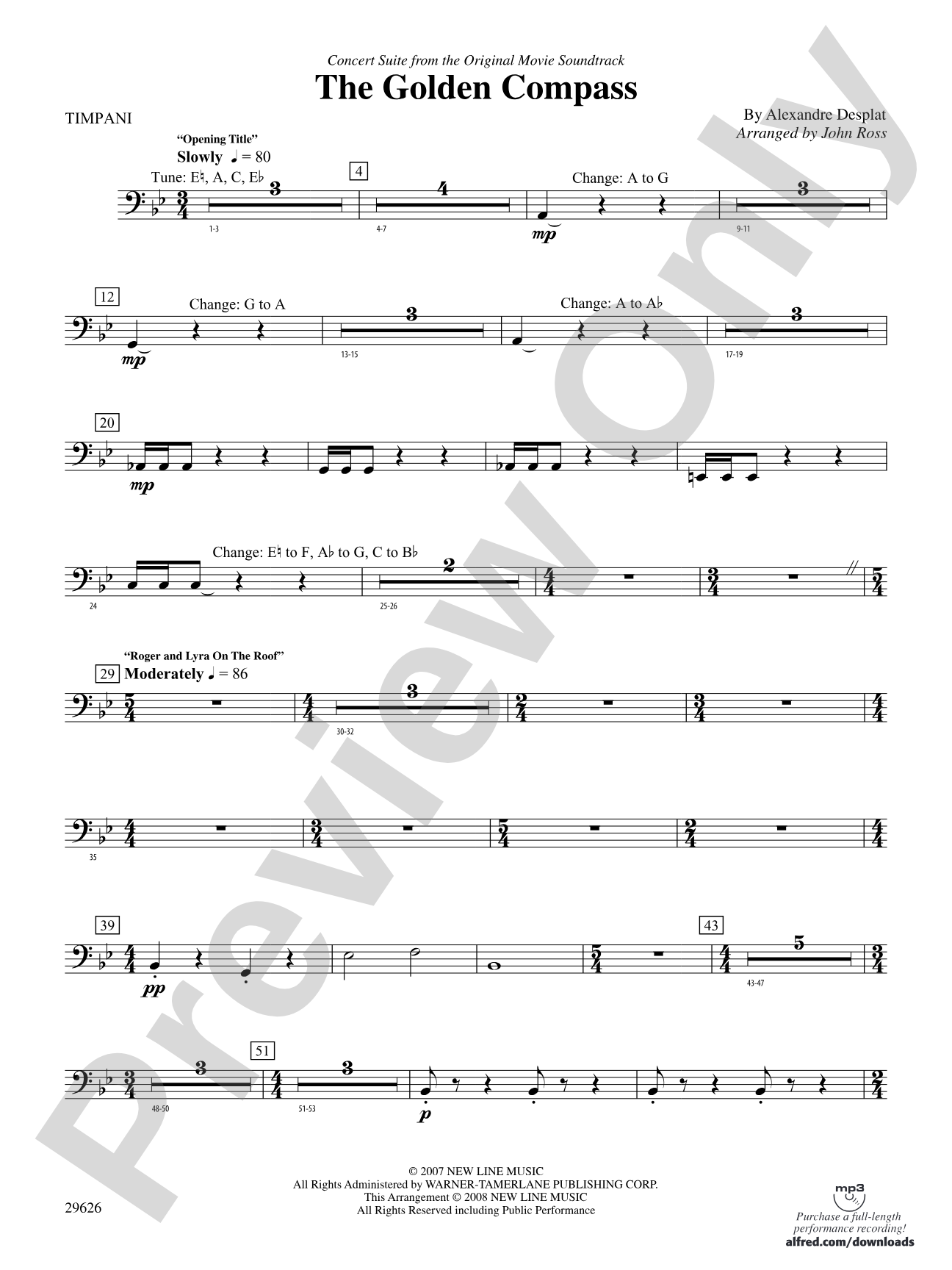 The Golden Compass: Timpani