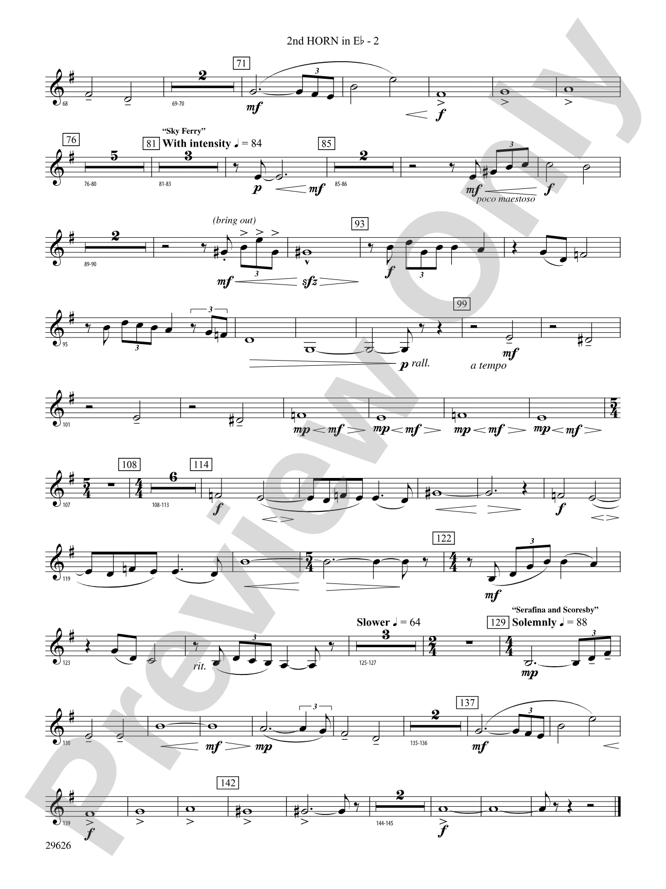 The Golden Compass: (wp) 2nd Horn in E-flat