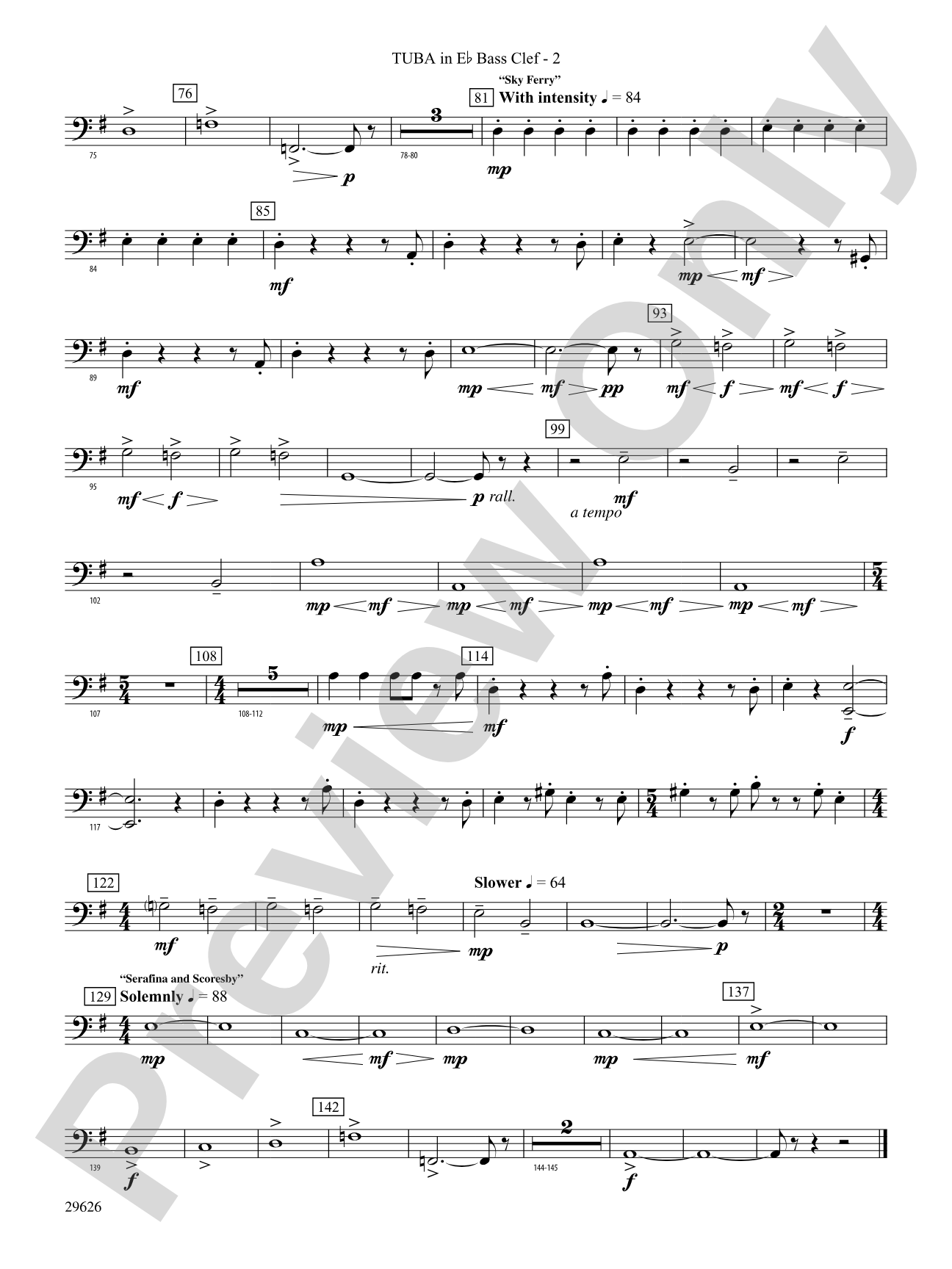 The Golden Compass: (wp) E-flat Tuba B.C.