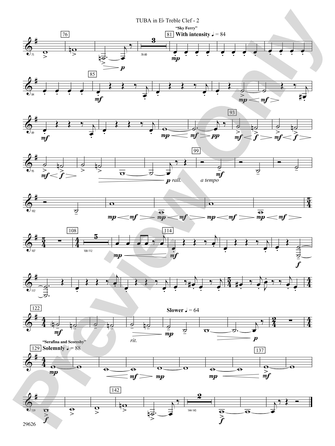 The Golden Compass: (wp) E-flat Tuba T.C.