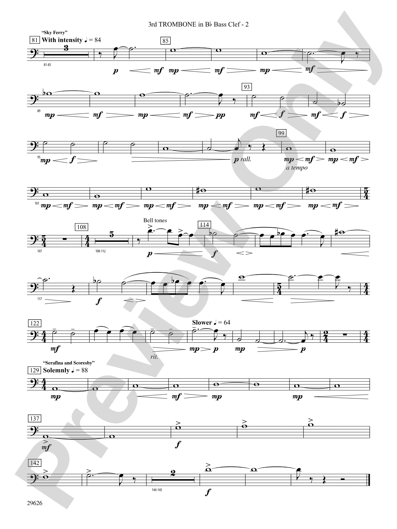 The Golden Compass: (wp) 3rd B-flat Trombone B.C.