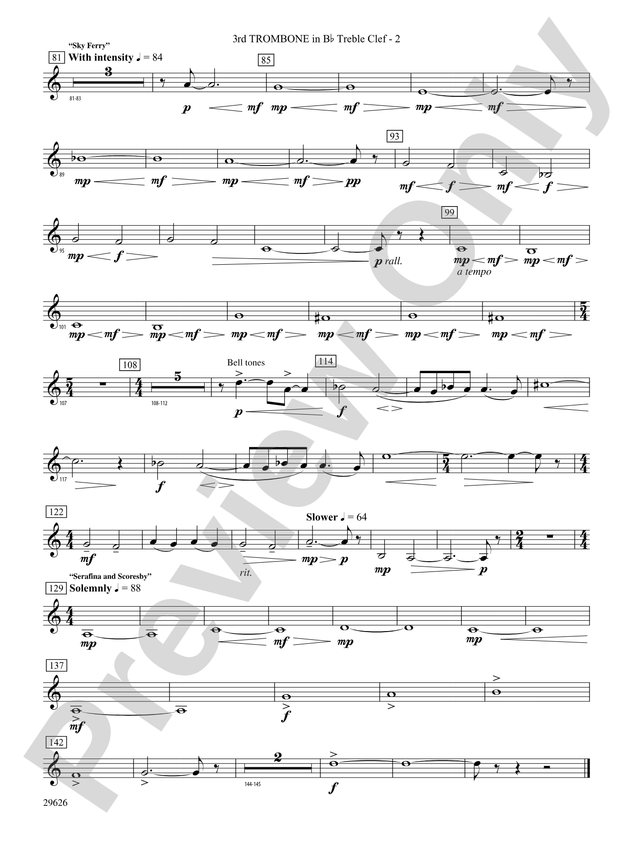 The Golden Compass: (wp) 3rd B-flat Trombone T.C.