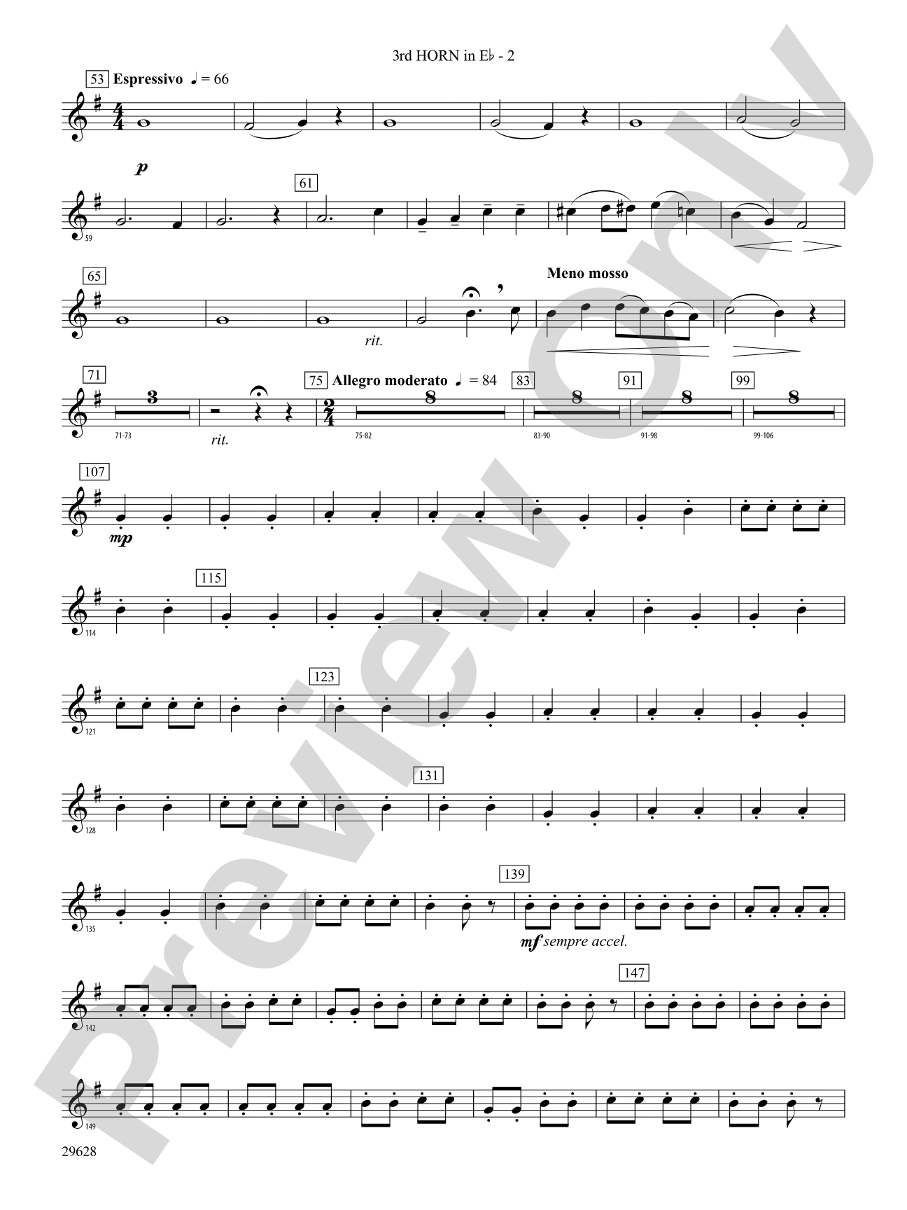 Fantasia on British Sea Songs: (wp) 3rd Horn in E-flat